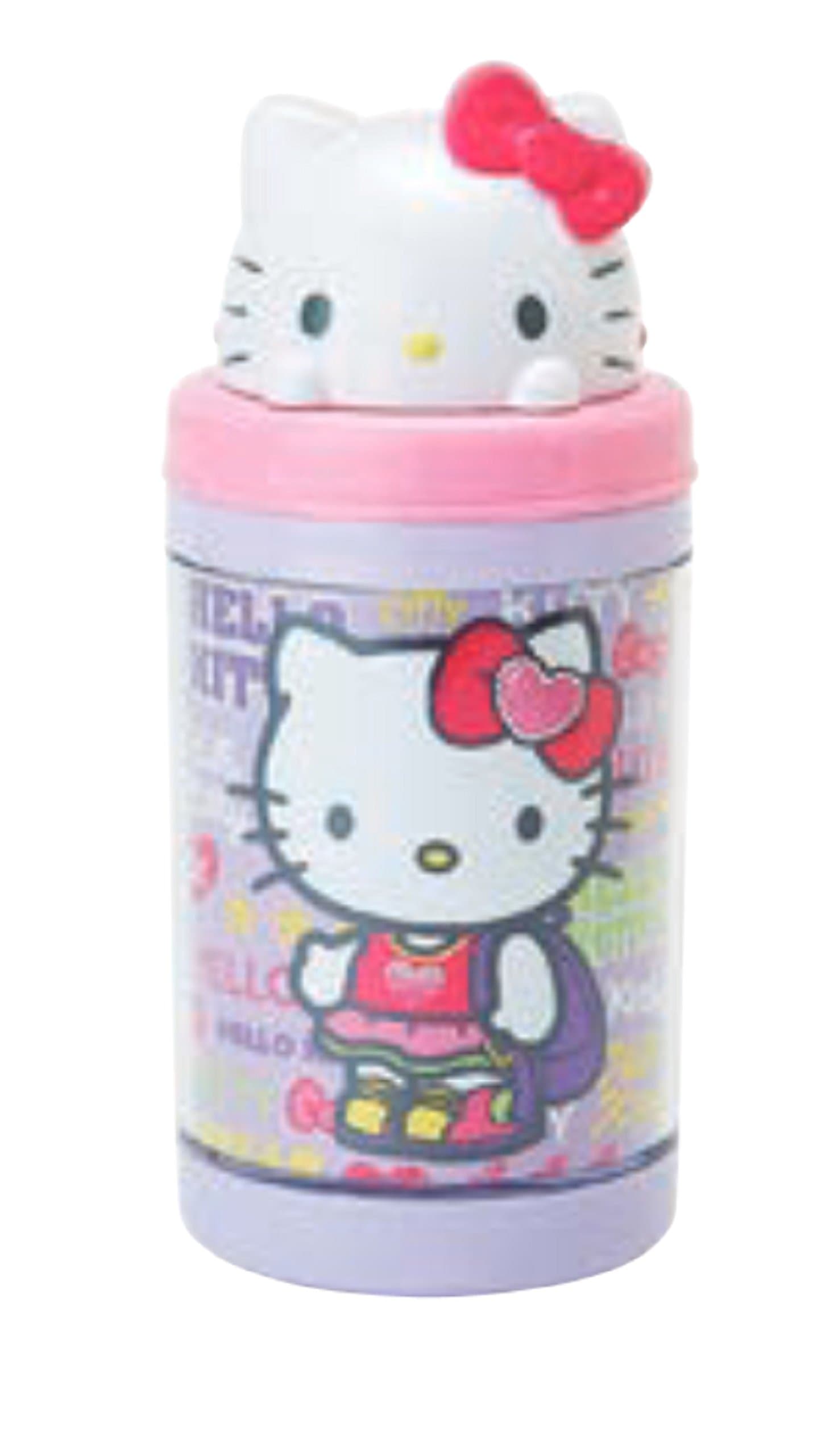 Hello Kitty Girlie Sports #10348 Pop Up Straw Bottle Back to School 13.5fl oz
