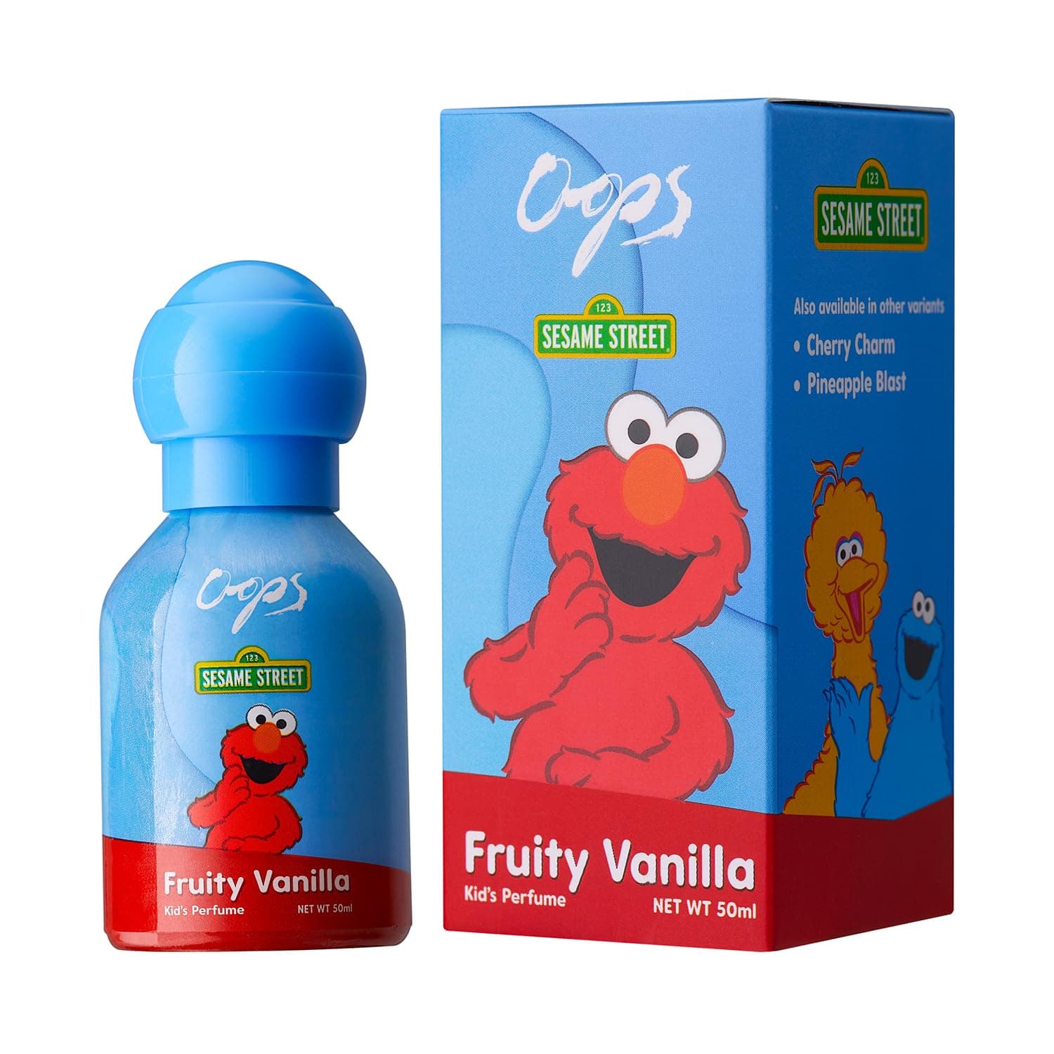 Oops Sesame Street Eau De Parfum 50ml | Elmo's Fruity Vanilla | Perfume for Unisex Kids
