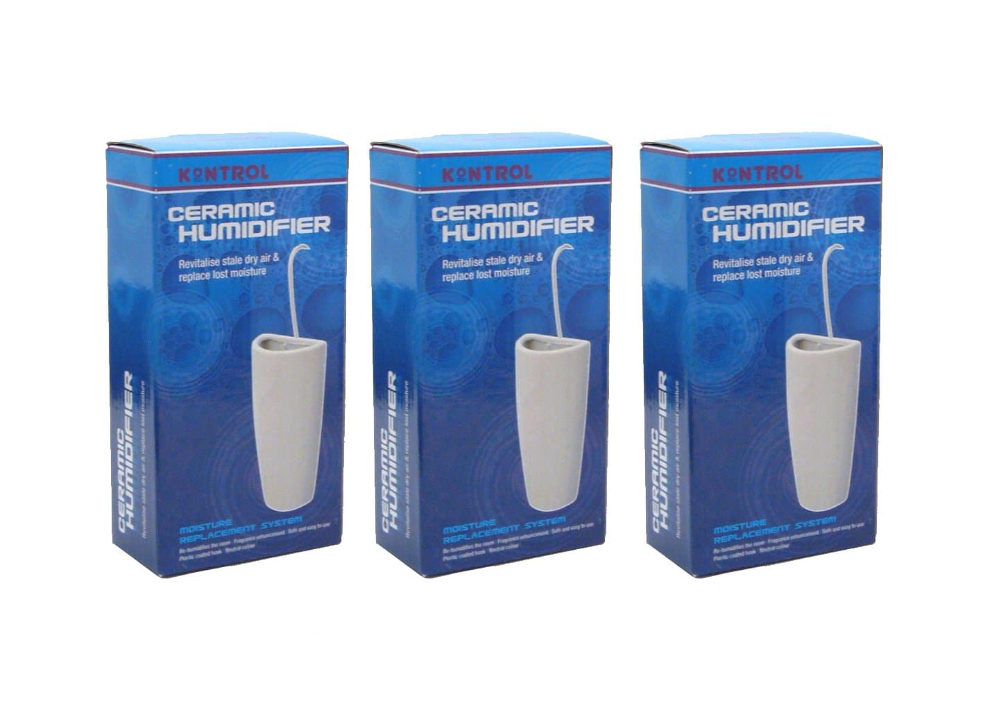 Kontrol Radiator Hanging Ceramic Humidifier Moisture Dry Air Pot - Pack of 3