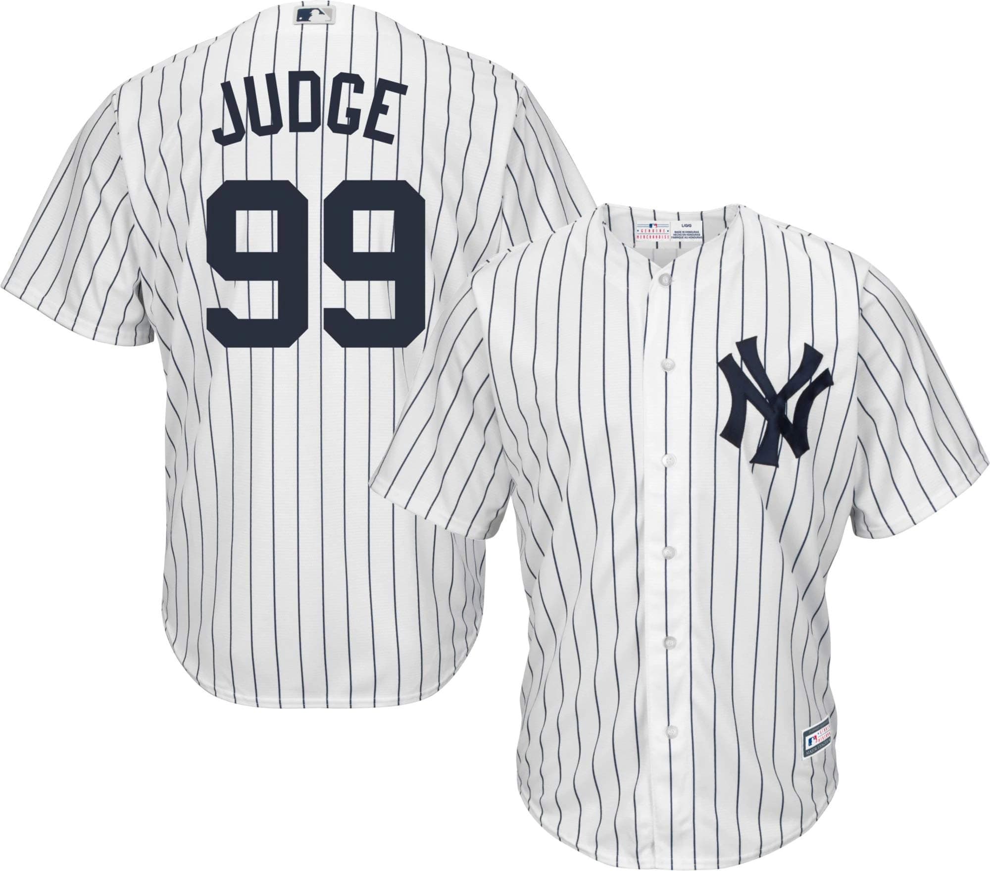 Aaron Judge New York Yankees MLB Boys Kids 4-7 Player Jersey (White Home, Kids 7)