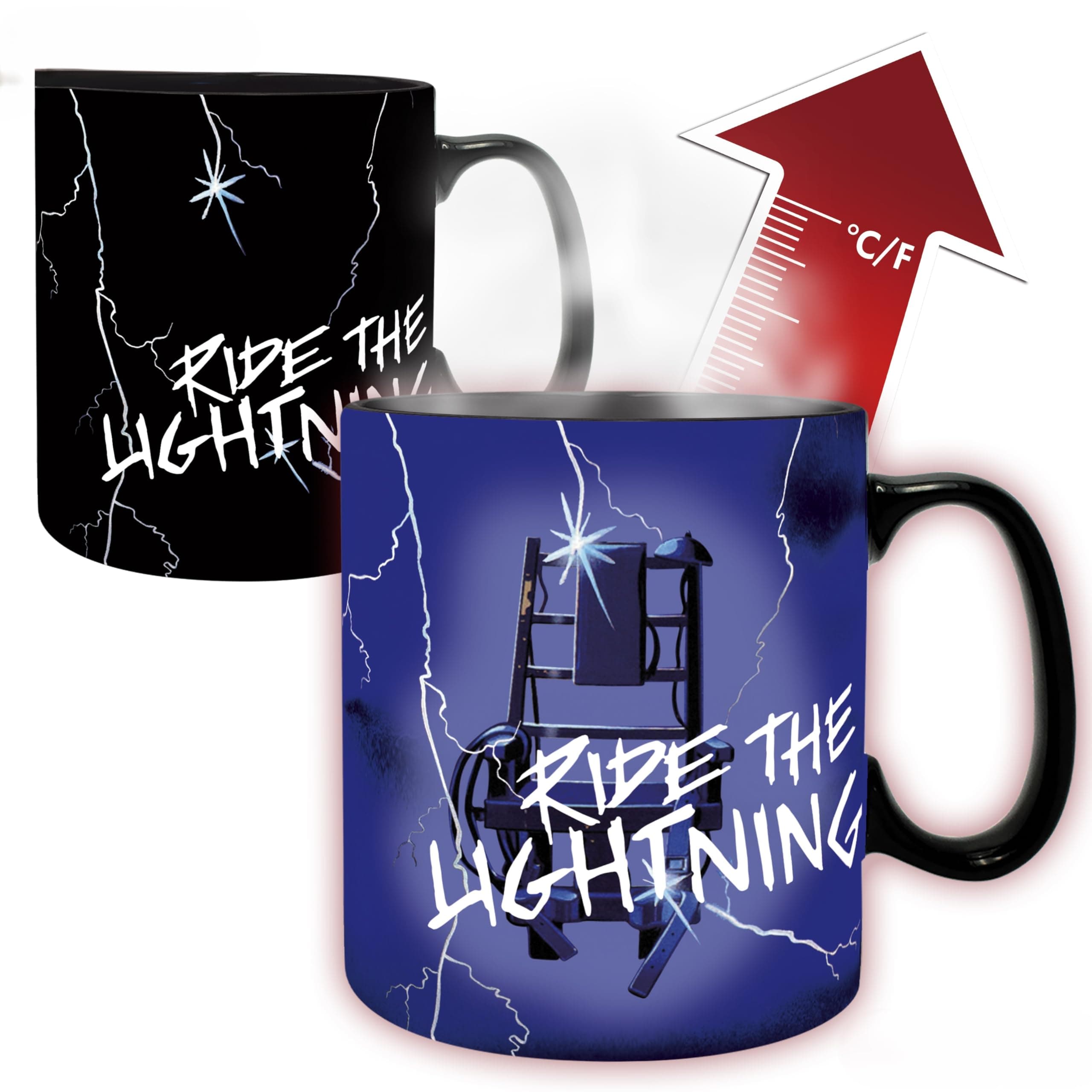 GB eye Metallica Ride The Lightning Heat Change Ceramic Novelty Coffee & Tea 460ml / 15.5oz Mug