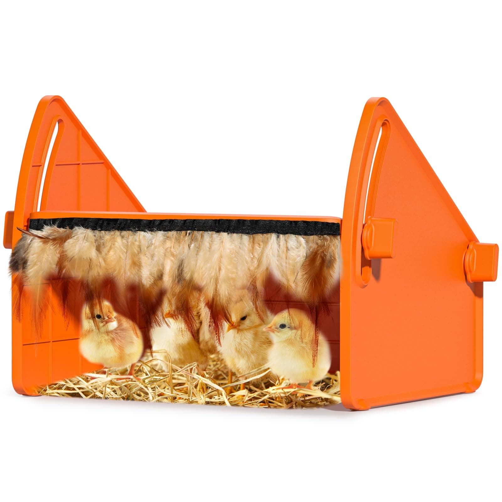 Heating Brooder Plate for Ducklings, Adjustable Brooder House for Keeping Poultry Warm(Orange)
