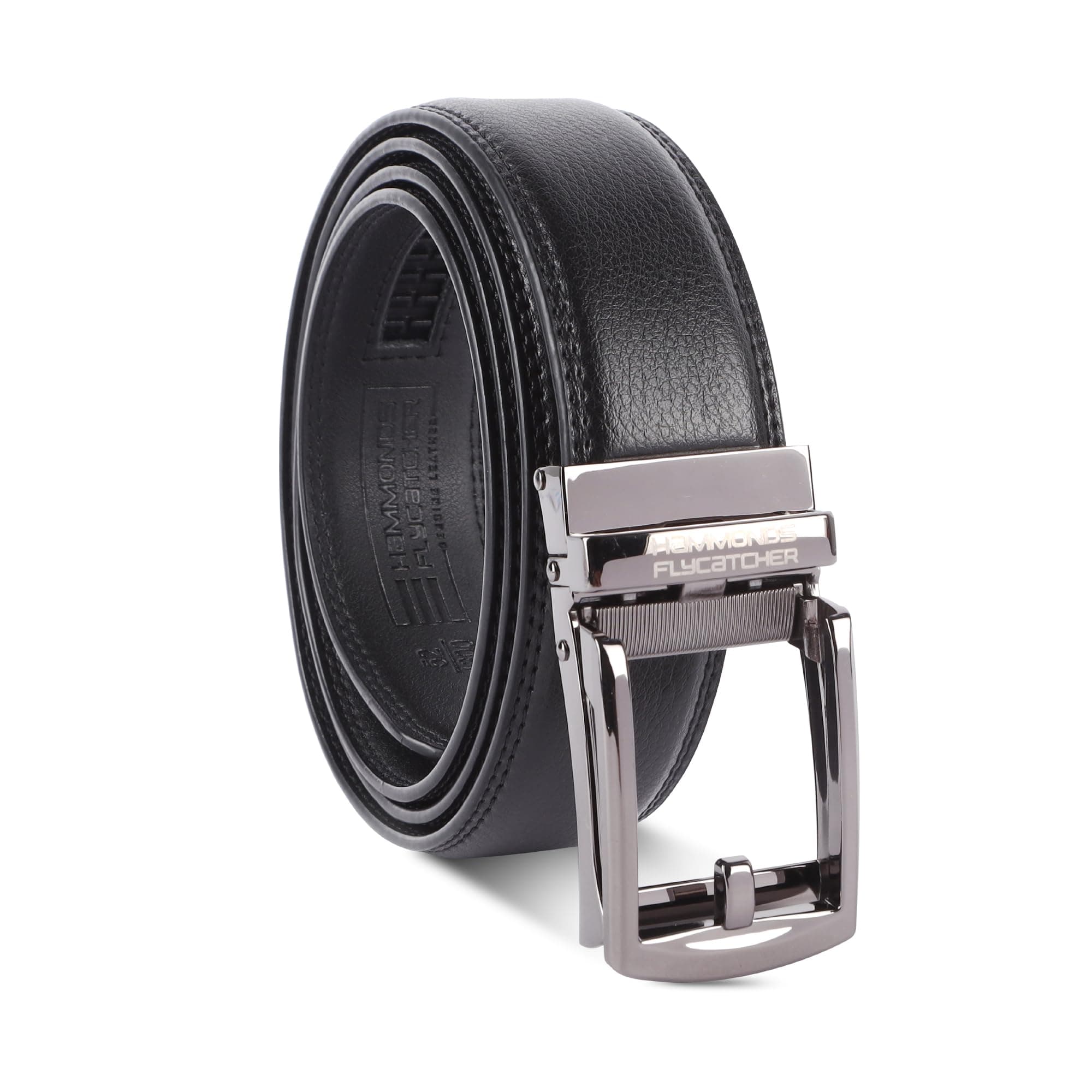 Genuine Leather Belt for Men, Premium Leather Belt with Auto Lock mechanism, Mens Belt Leather Branded with Slide Lock for Everyday Wear
