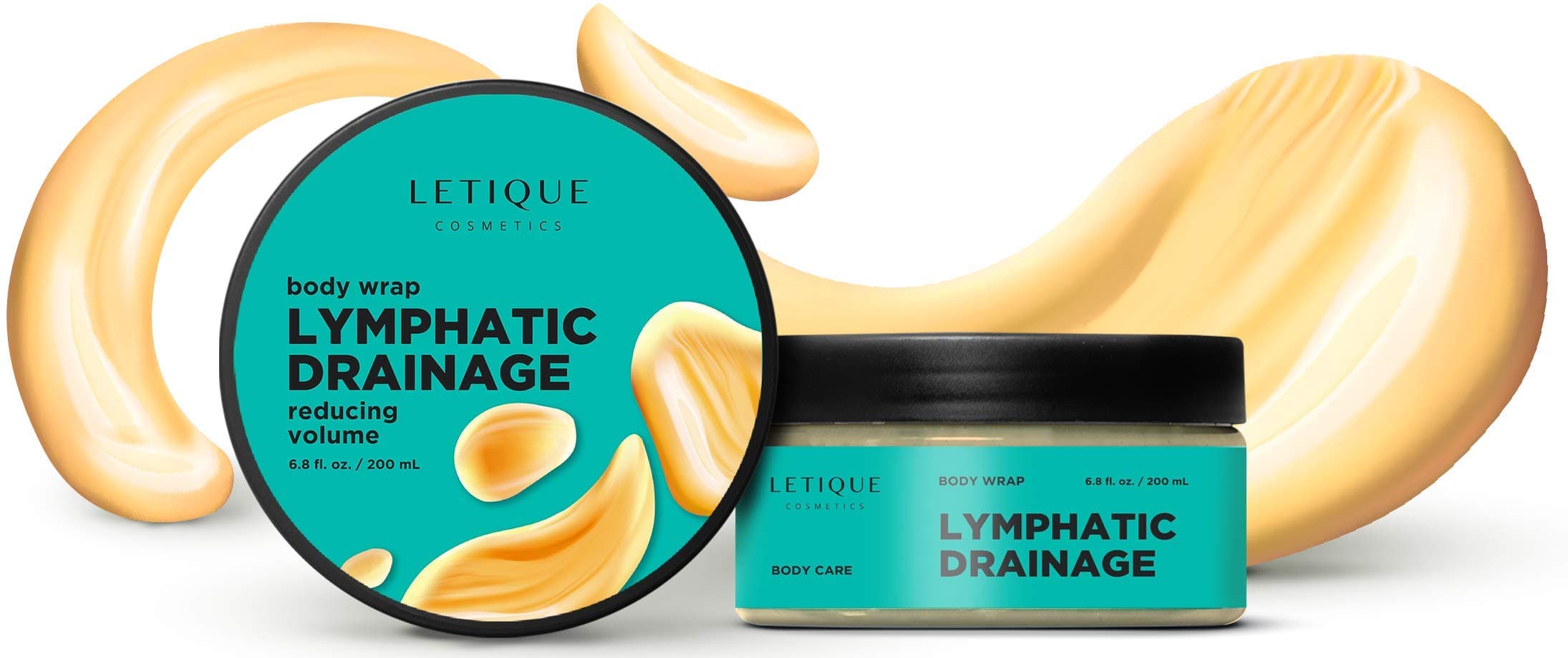 Body Wrap Gel Lymphatic Drainage - Reducing Volume, Actively Contributes to the Reduction of Unwanted Centimeters and the General Slimming Process - 6.8 fl. oz. / 200 ml.