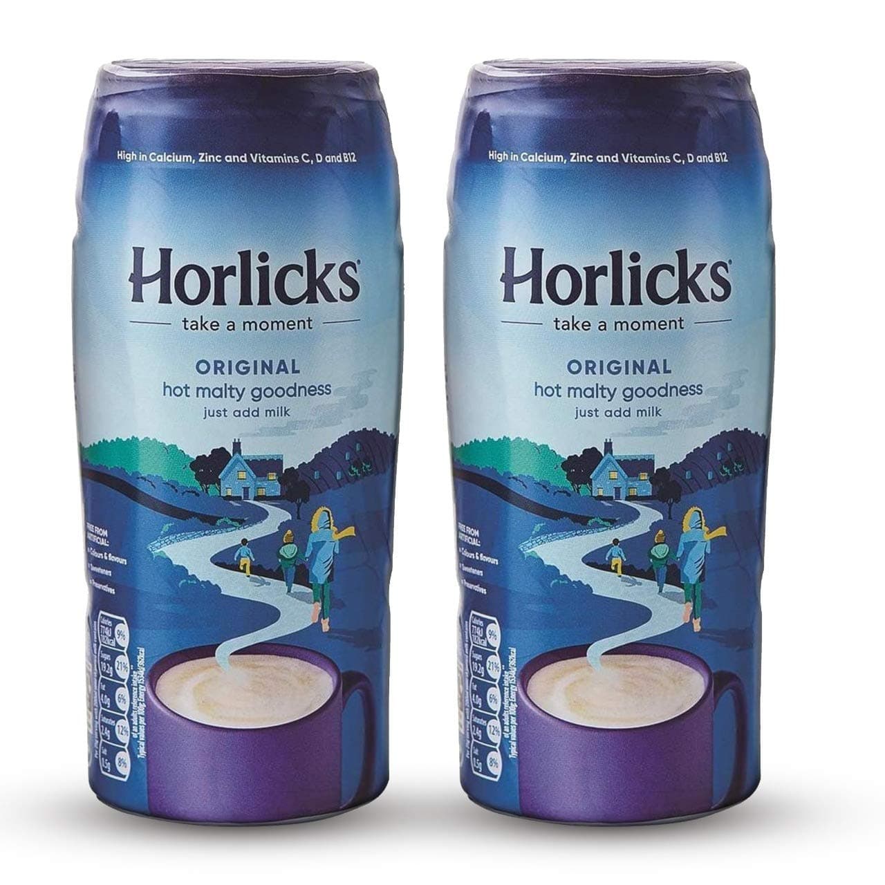 Malted Milk Powder 400 Gram (Pack of 2) - Made in England for Malt - Creamy, Malty Taste - Free From Artificial Colors, Sweeteners, and Preservatives