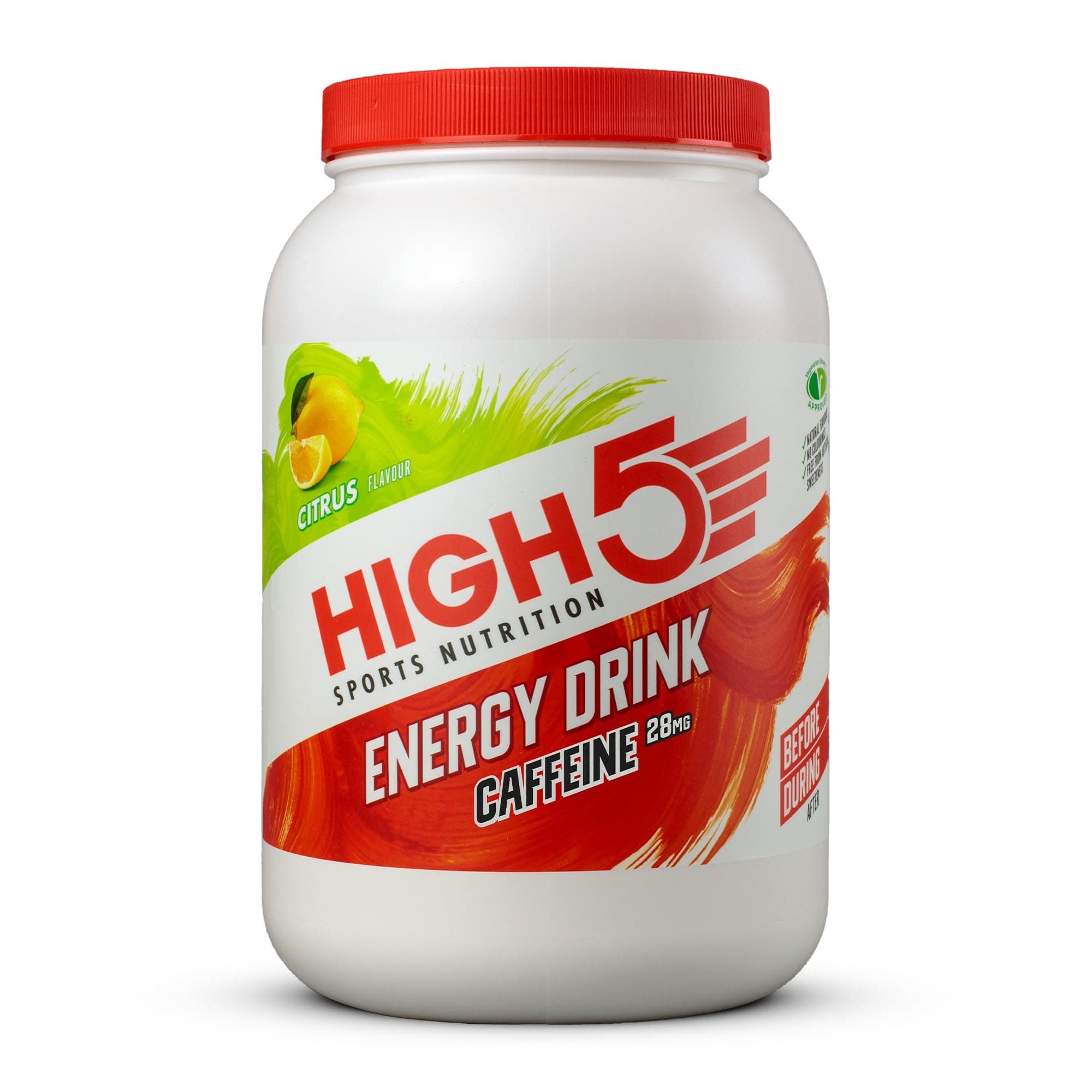 Energy Drink Caffeine - Electrolytes Sport Energy Drink Powder - Isotonic Drink with 2:1 Fructose - Hydration for Running, Cycling, Endurance Fuel - Natural Flavours (Citrus, 2.2kg, 46 Servings)