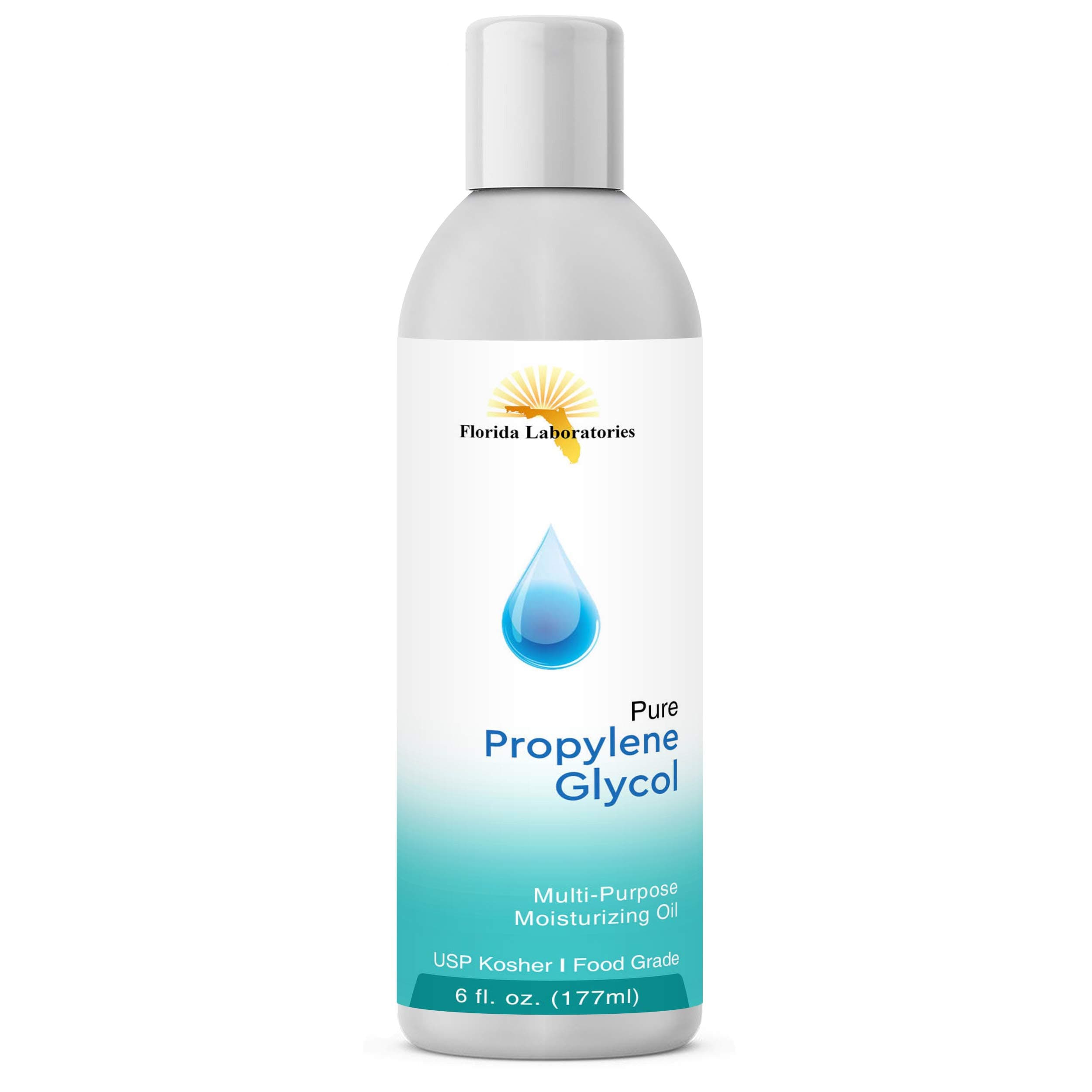 Florida Laboratories, Inc. One Bottle 6 oz of Propylene Glycol USP PG Kosher 99.9% Pure Food Grade