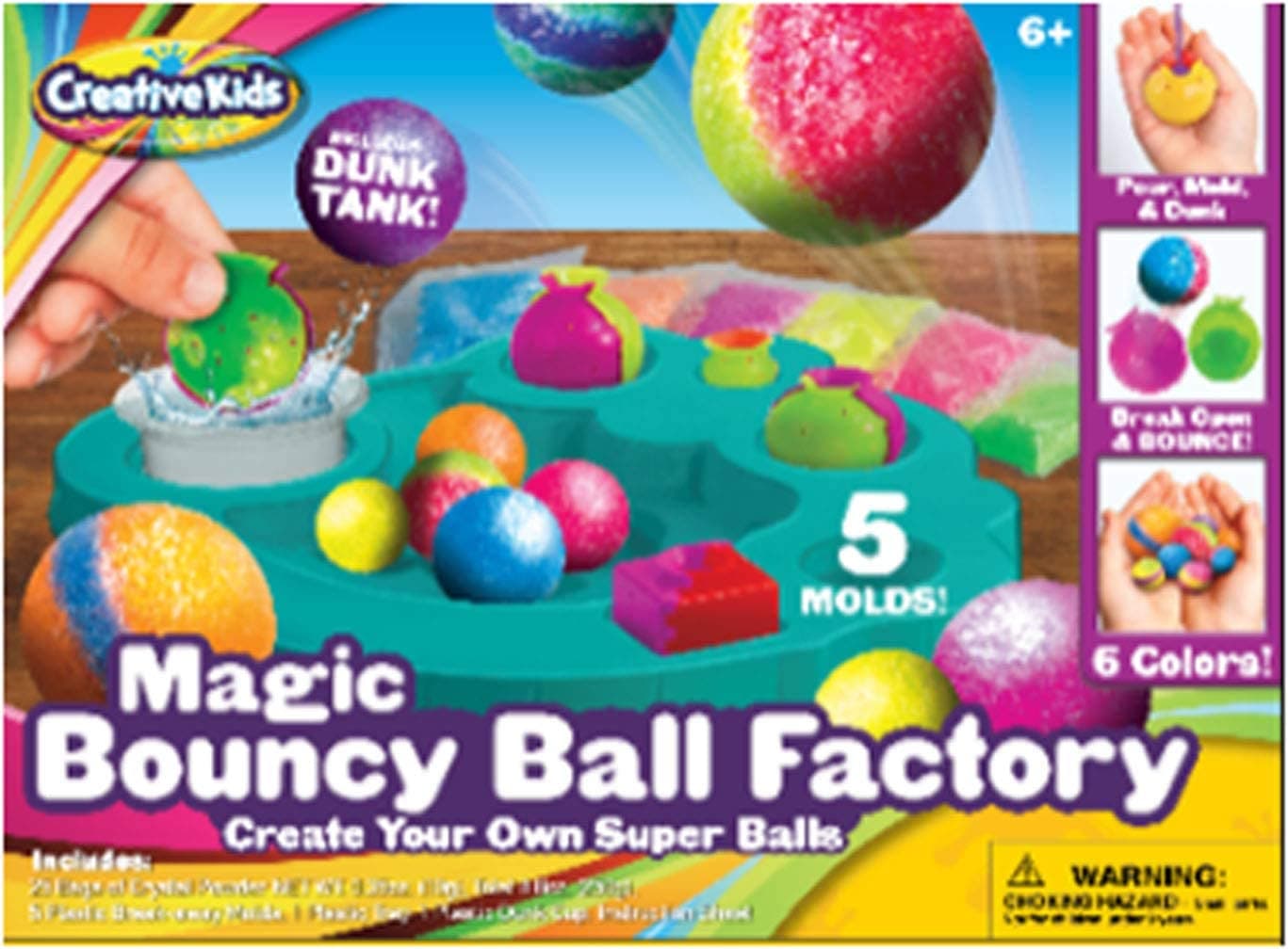 Creative Kids Make Your Own Bouncing Balls | kids Children's Bouncing balls Creative Set - Latest Educational for Science Toys Games Gift Present Idea For Stocking Fillers (Magic Bouncy Balls Factory)