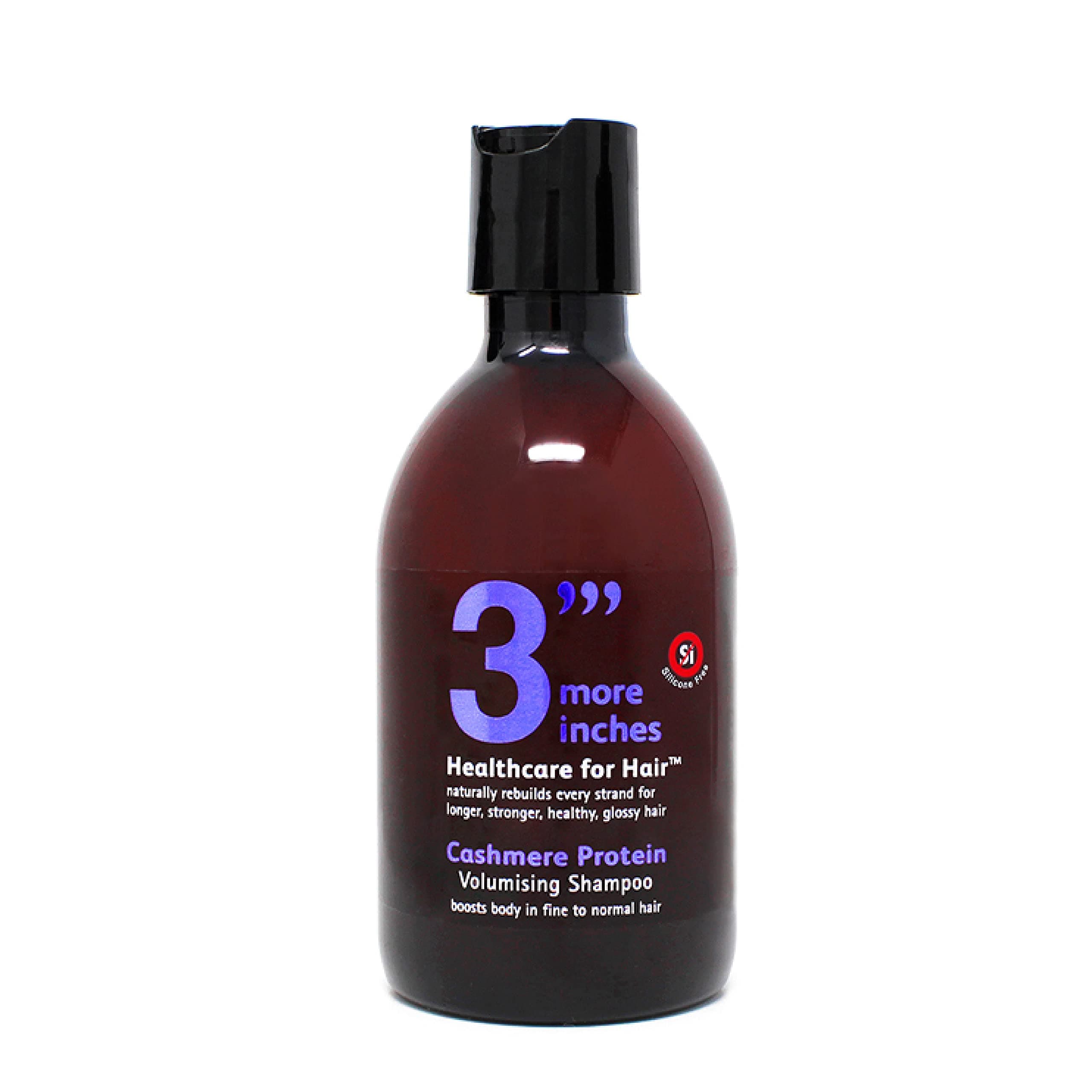 3'''More Inches Cashmere Protein Volumizing Shampoo 250ml - Fine, Thin Hair Treatment - For Thicker, Fuller & Root Lifting Results - Coconut Oil, Silicone Free - Hair Care by Michael Van Clarke