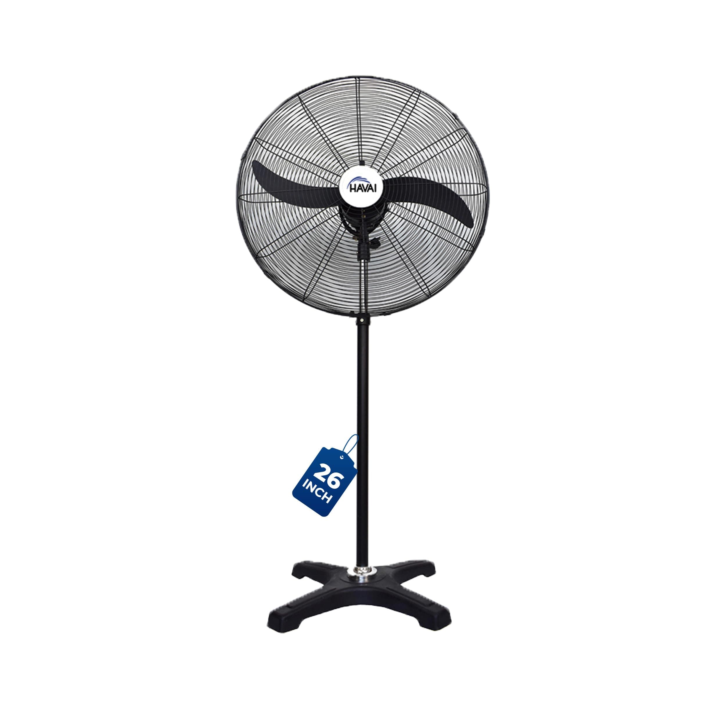 26-Inch BLDC Pedestal Fan | 20–95W | 1500–9000 m³/hr Air Delivery | Waterproof All-Weatherproof Fully Sealed Motor | 26” Aluminium Blade |-Speed + Oscillation | | 2-Year Warranty