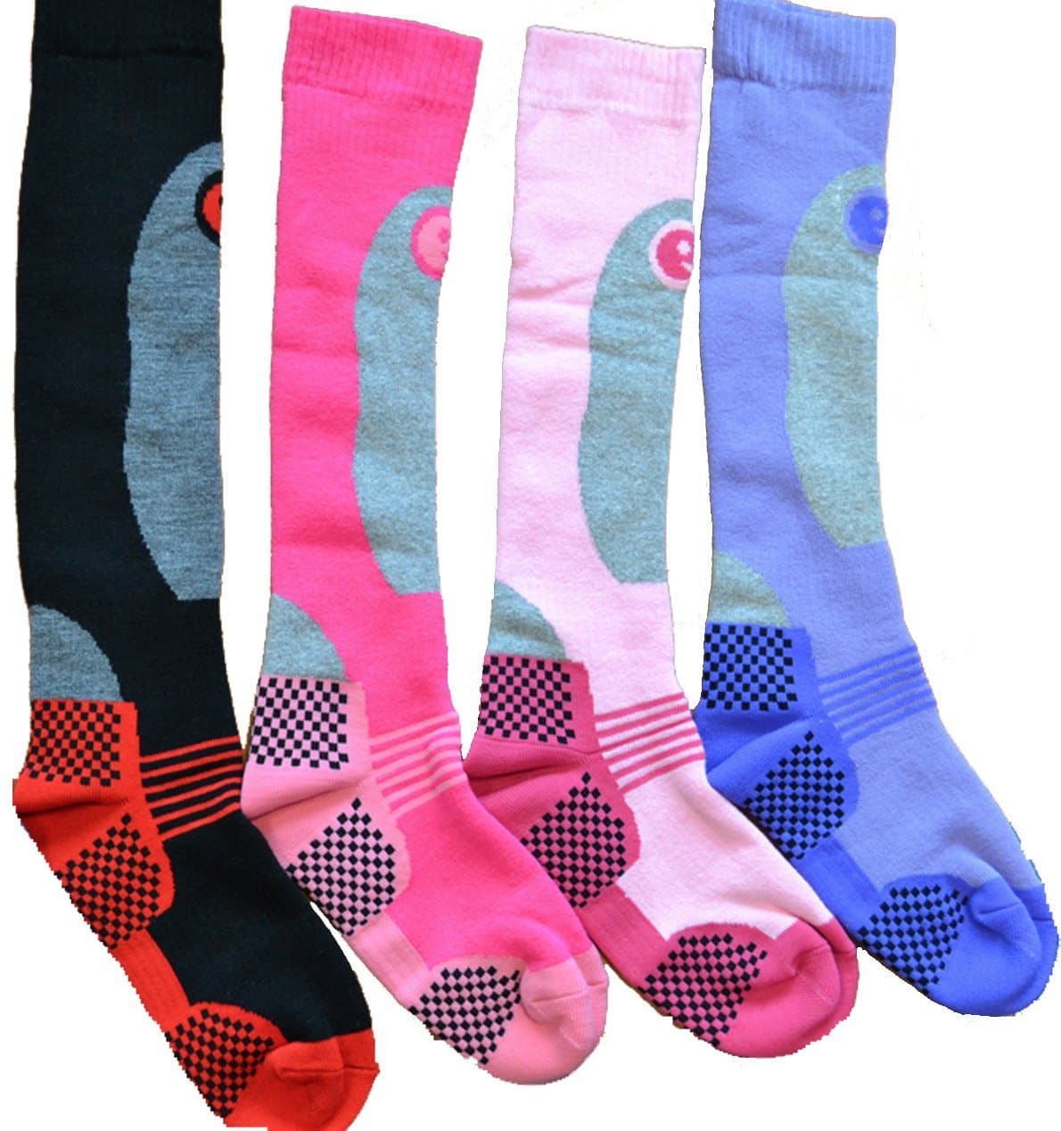 6 Pairs High Performance Ladies Ski Socks Long Hose Thermal Socks