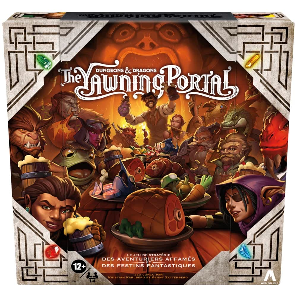 Avalon Hill Dungeons & Dragons:The Yawning Portal, D&D Strategy Game for 1-4 Players, D&D Board Game for Family