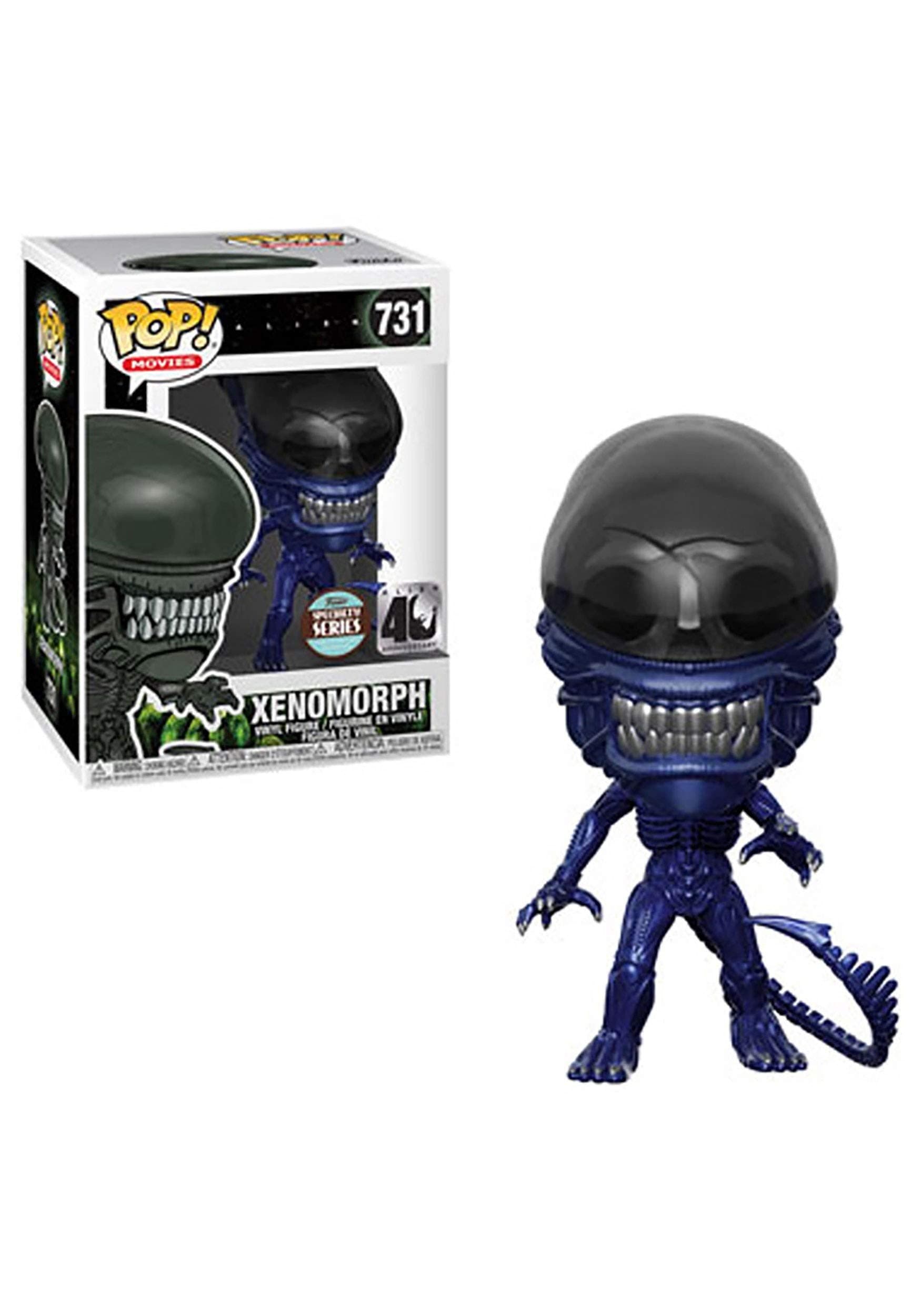 POP! MOVIES SPECIALTY SERIES: Alien 40th - Xenomorph (Blue Metallic)