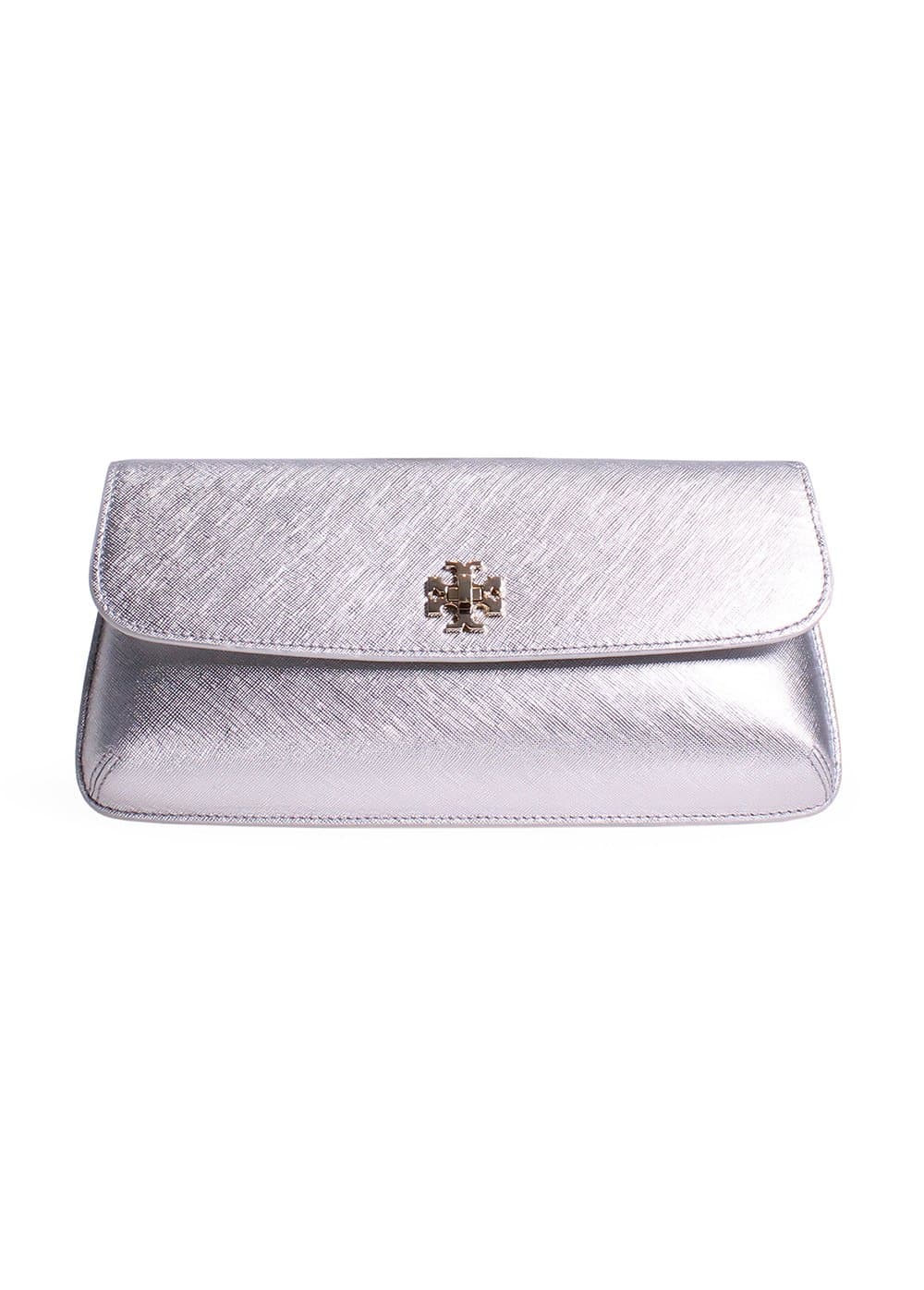 Tory Burch Diana Clutch in Silver