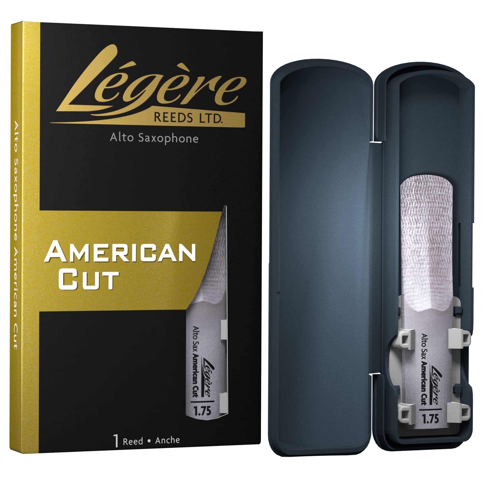 Légère Reeds Premium Synthetic Woodwind Reed, Alto Saxophone, American Cut, Strength 1.75 (ASA1.75)