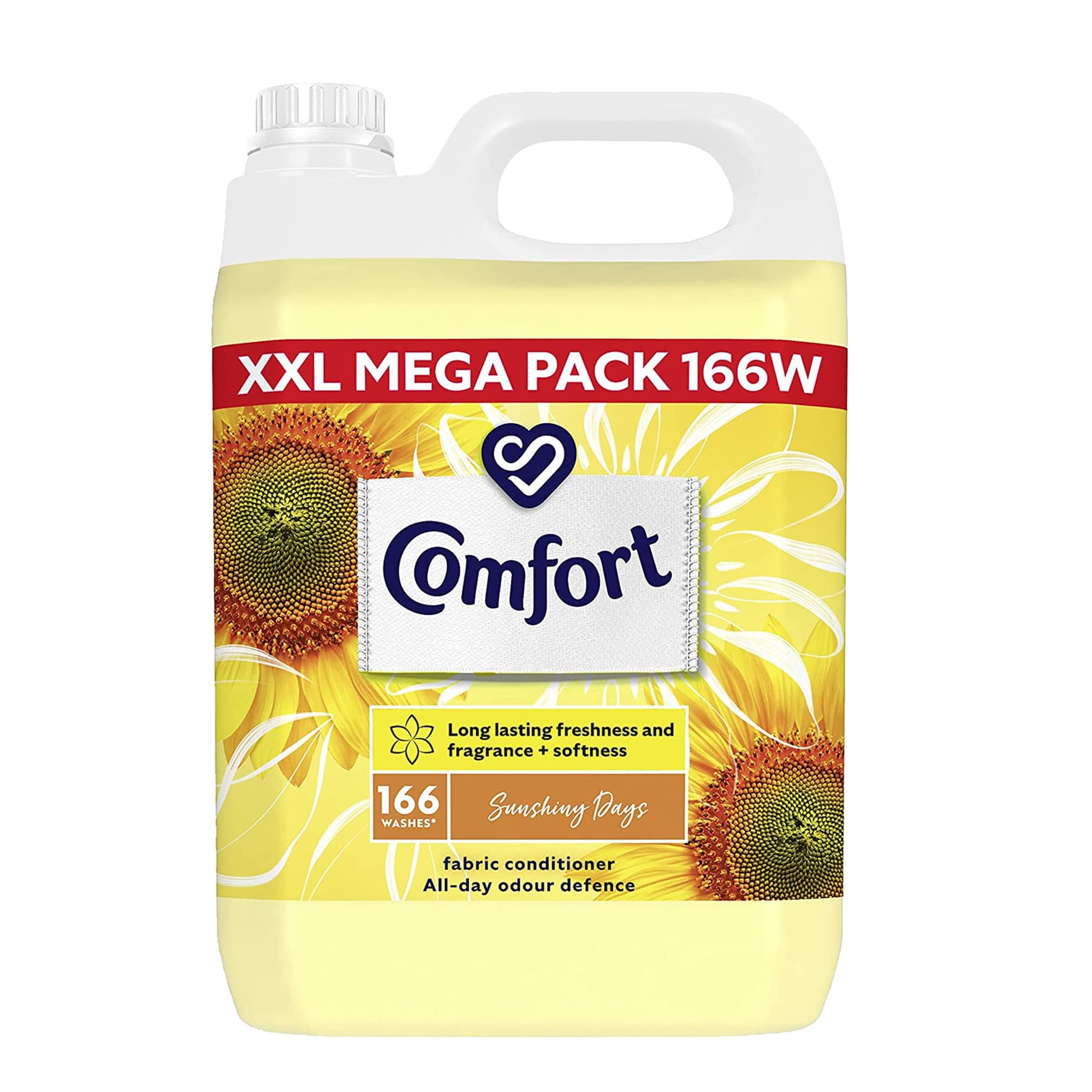 D DIRECT MART THE QUALITY SERVICE YOU EXPECT Comt Sunshiny Days Fabric Conditioner, Laundry Conditioner(XXL Pack,166 Washes,5L Clothes Freshener by Mart)