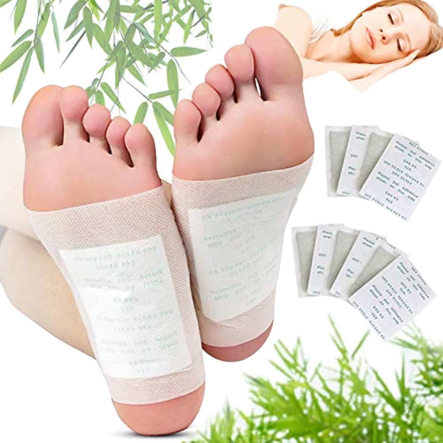 Bamboo Foot Pads, 100 Pcs, Green, Unisex-Adults, All Ages, Soft Comfort Insole, SHOE INSERT