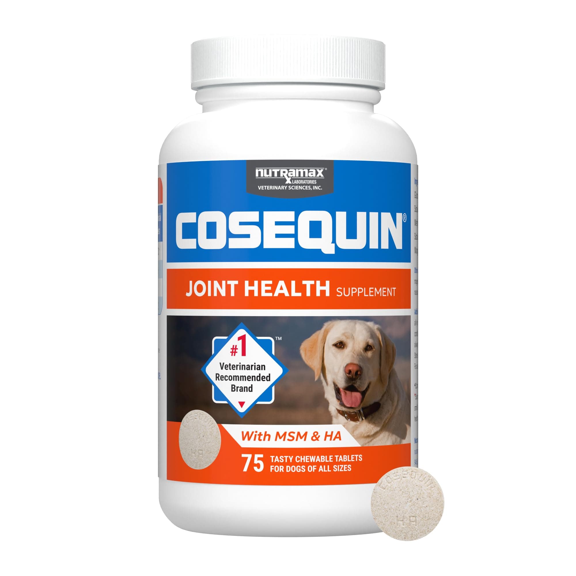 Cosequin Plus MSM and HA Chewable Tablets, 75 ct