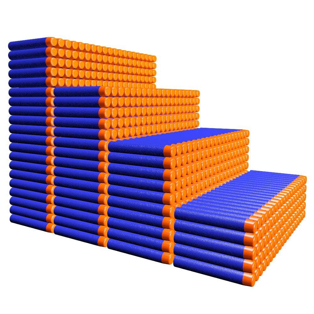 Refill Darts 1000PCS Ammo Bulk Bullets Pack for Nerf N-Strike Elite Series - Blue