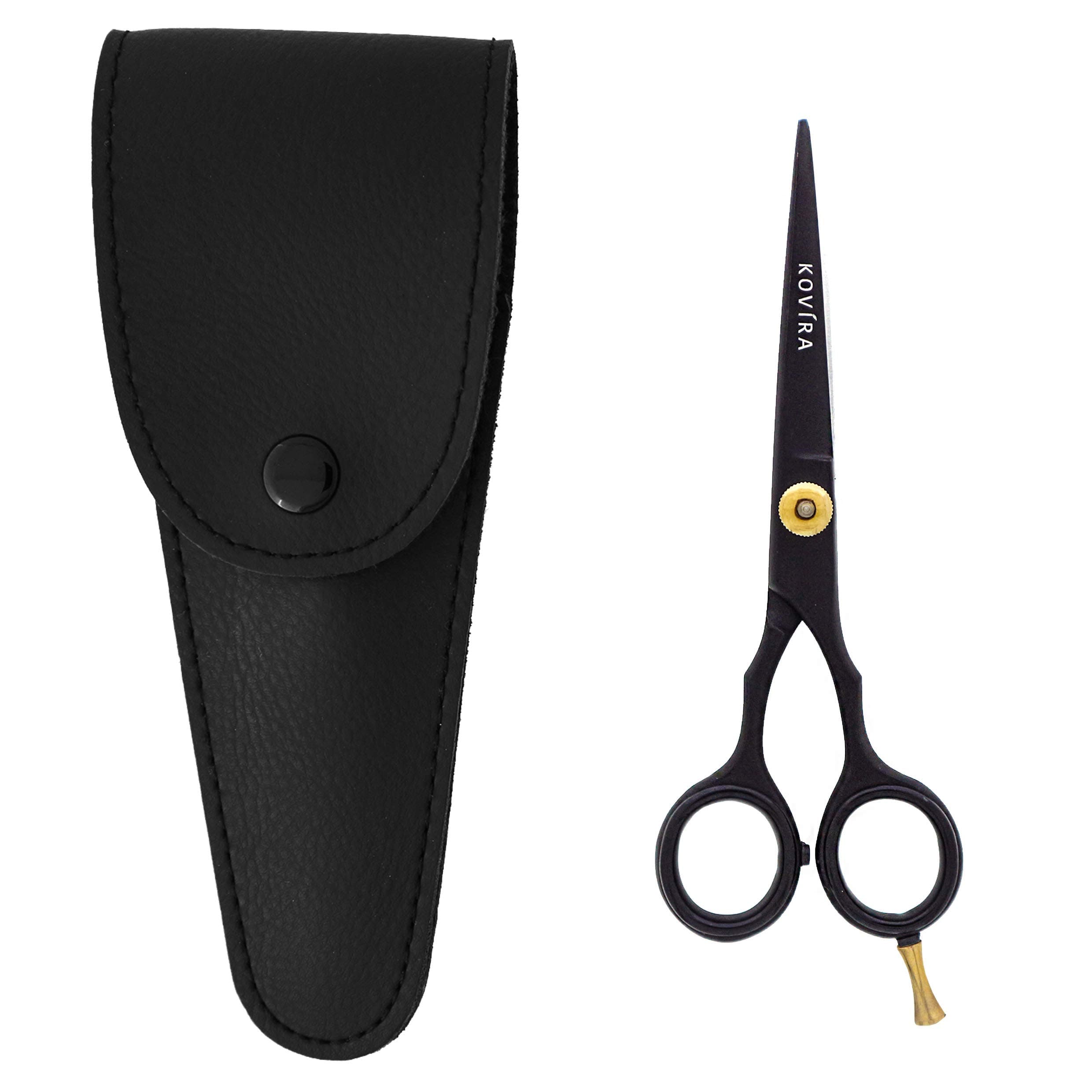 Kovira Professional Hair Cutting Scissors with Adjustable Tension Screw - 6 Inch/15.2cm Overall Length - Japanese Stainless Steel Razor Sharp Barber Scissor for Haircuts at Home - for Women and Men