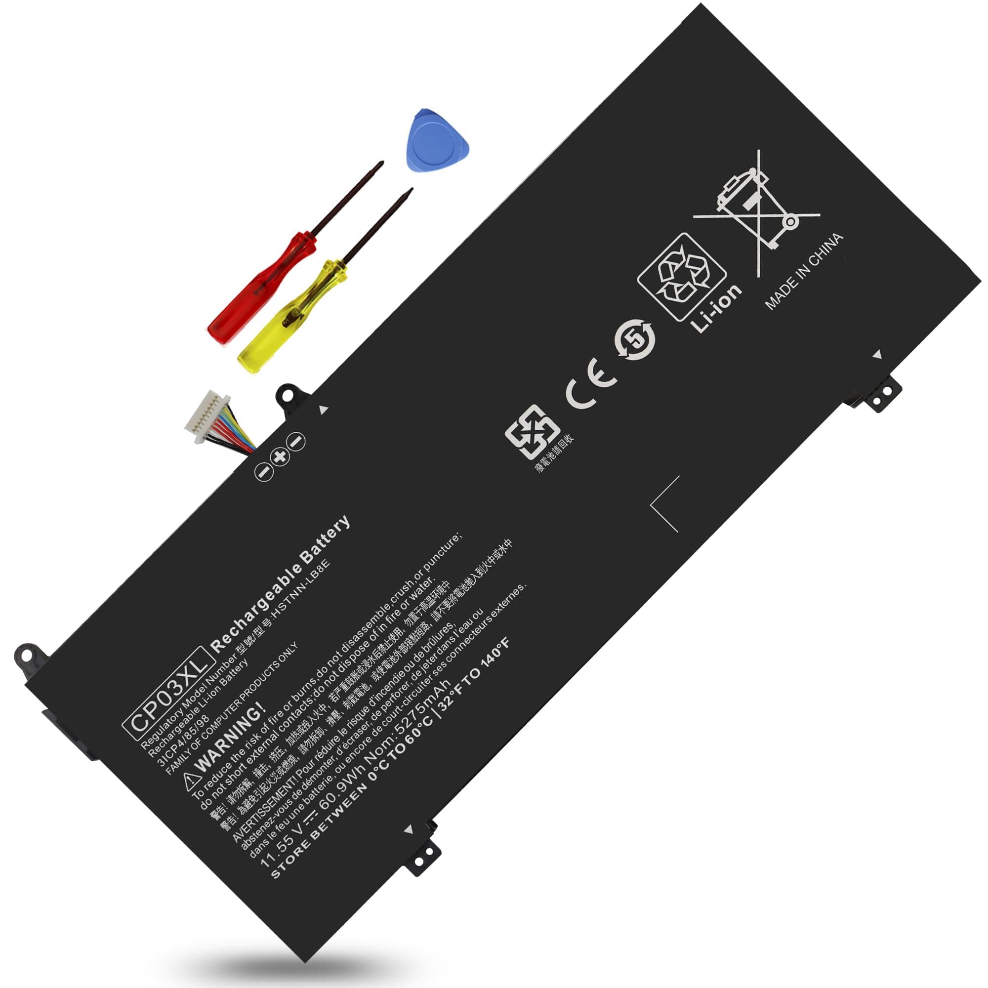 60.9Wh CP03XL 929072-855 Battery Replacement for HP Spectre X360 Convertible 13-ae 13-ae000 13-ae0xx 13-ae006no 13-ae049ng 13-ae001ng 13-ae013dx 13t-ae012dx CPO3XL CP03060XL 929066-421 TPN-Q195