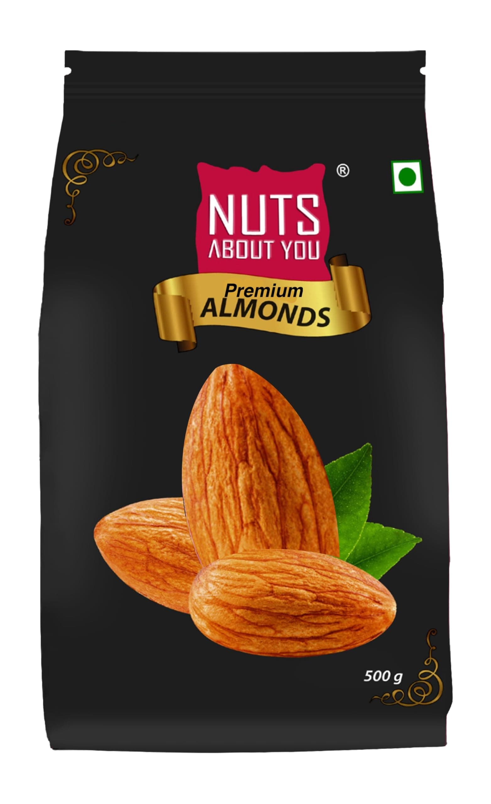 Premium ALMONDS, 500 g | New Crop | Premium | 100% Natural | Badam | Fresh & Crisp |