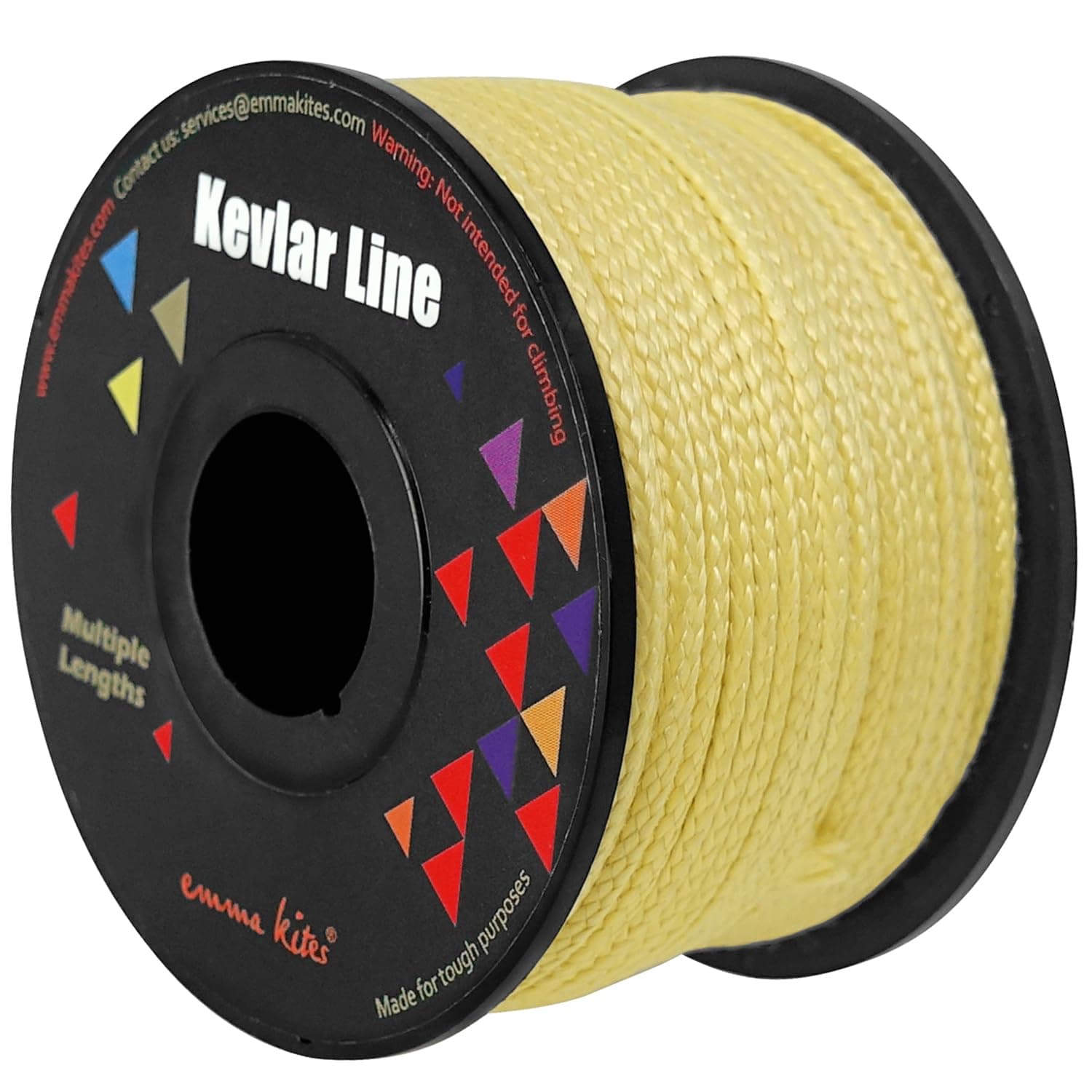 emma kites 100Lb 62Meter Braided Kevlar String Utility Cord Mason Line for Bridle Fishing Camping Packing Creative Projects