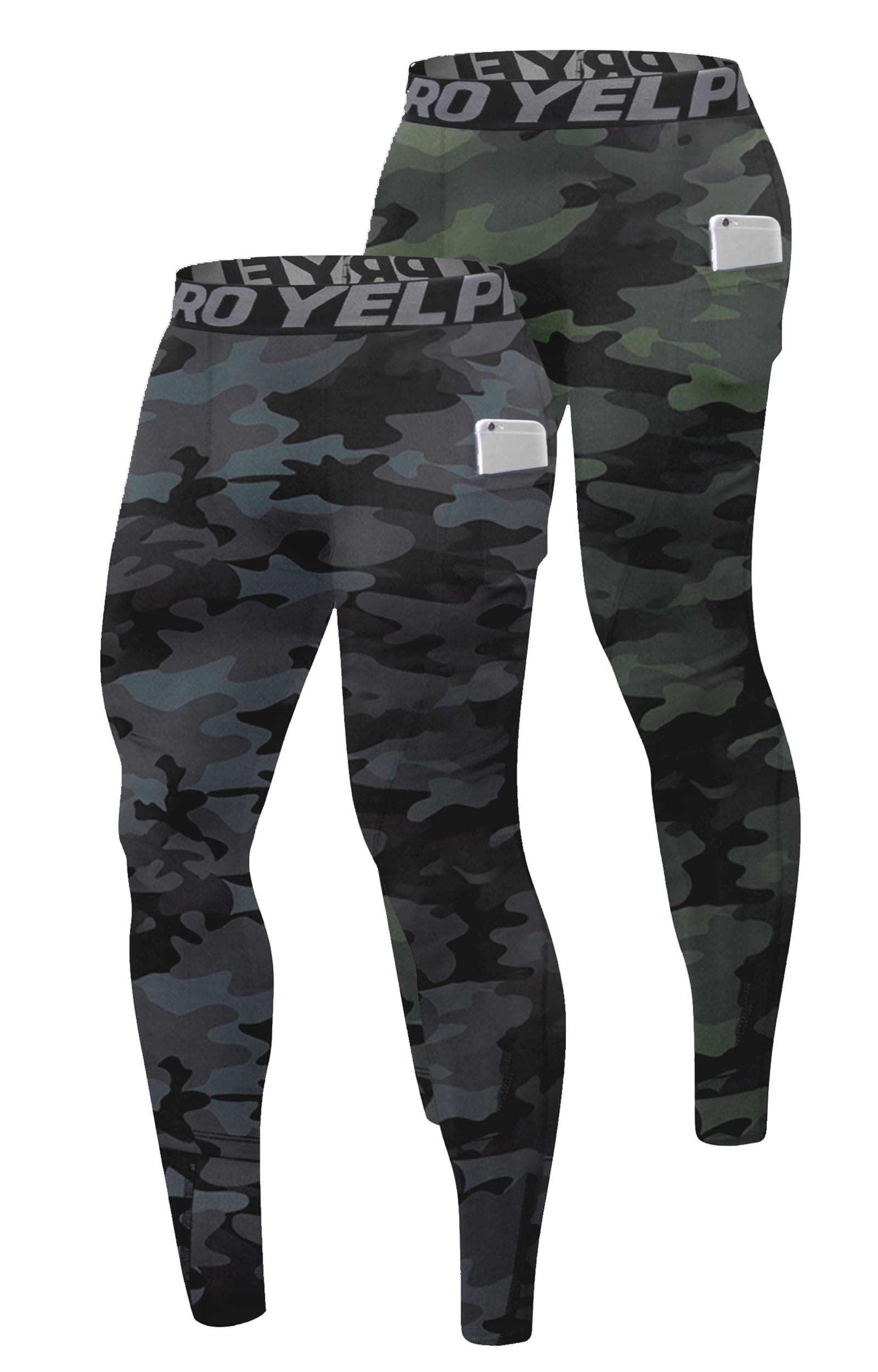 Men's Compression Pants Cool Dry Athletic Leggings Workout Running Tights Active Spandex Sports Base Layer Yoga Pants