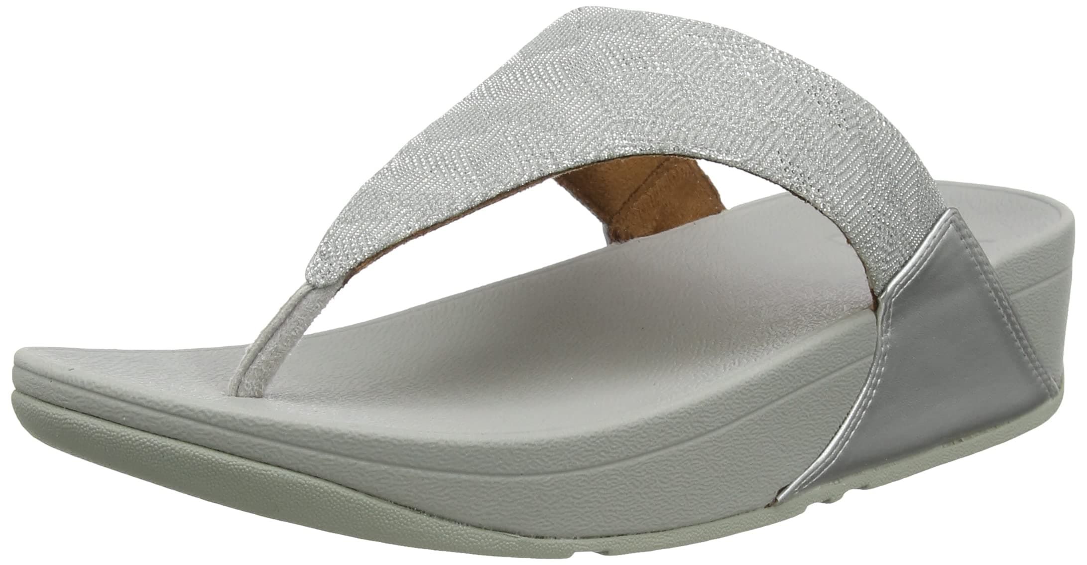 FitFlopLulu Glitz Toe Post womens Wedge Sandal