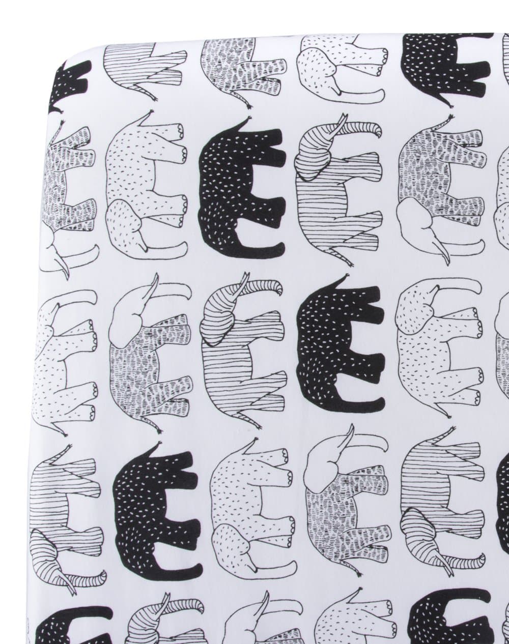 100% Organic Cotton Crib Sheets (GOTS) by Captain Silly Pants: Soft, Fun Design Bedding for Infants & Toddlers, Eco-Friendly Nursery Bed Mattress Sheet with Elastic, Boys & Girls, Tusks & Trucks