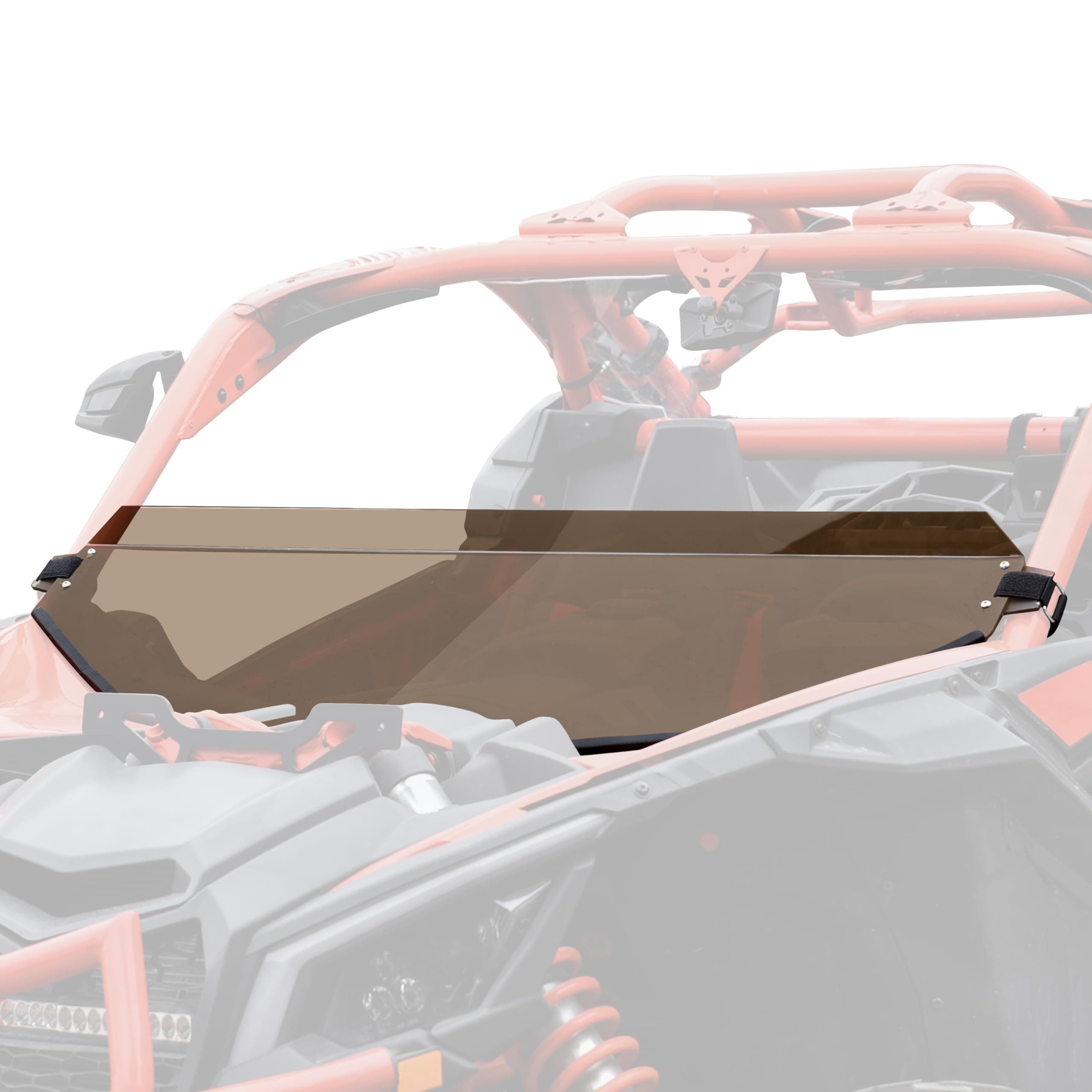 SAUTVS X3 Dark Tinted Half Windshield, Poly Vented Mid Windscreen Window for Can-Am Maverick X3 XRS XDS Turbo R Max 2017-2025 Accessories