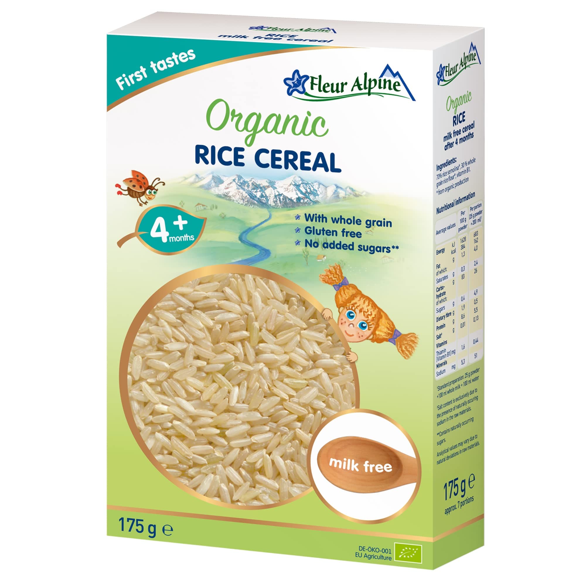 Organic RICE milk free cereal