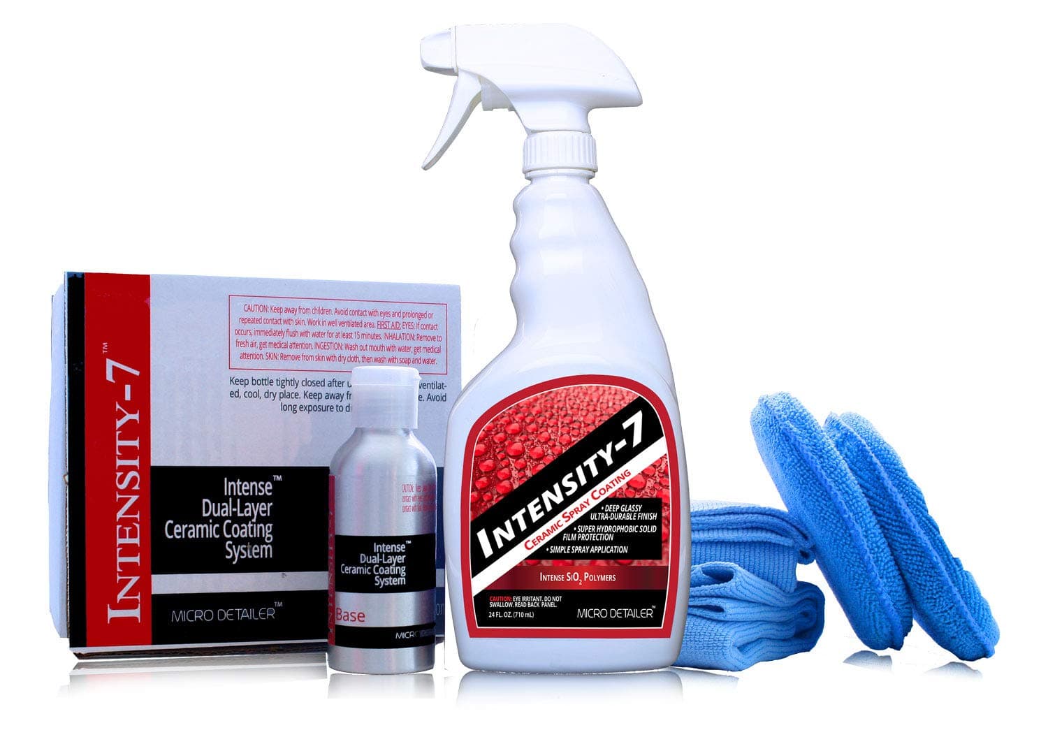 Micro Detailer Intensity-7: 7-Year 9H Ceramic Car Coating System Kit (4 oz. Premium Kit)