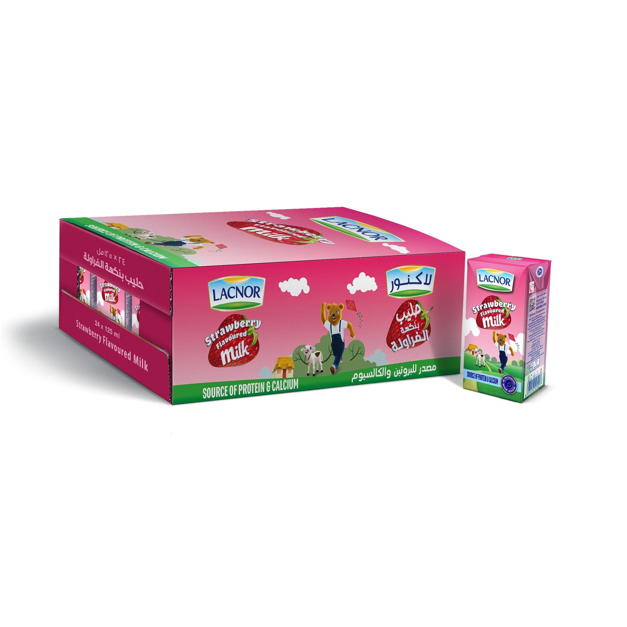Lacnor Junior Strawberry Milk 125ml