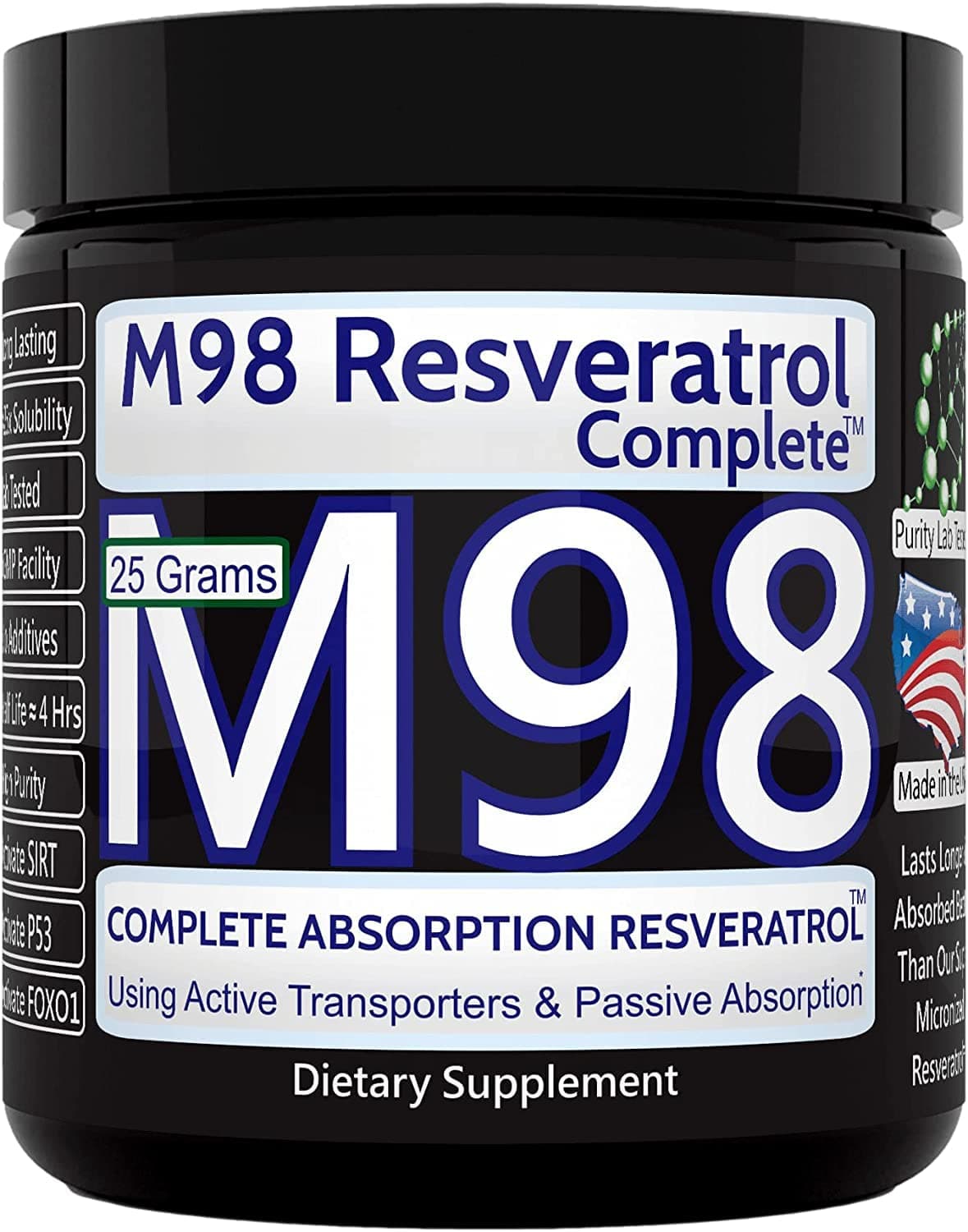 RevGenetics-M98 Resveratrol Complete (M98-RC) - Better Than Super Micronized