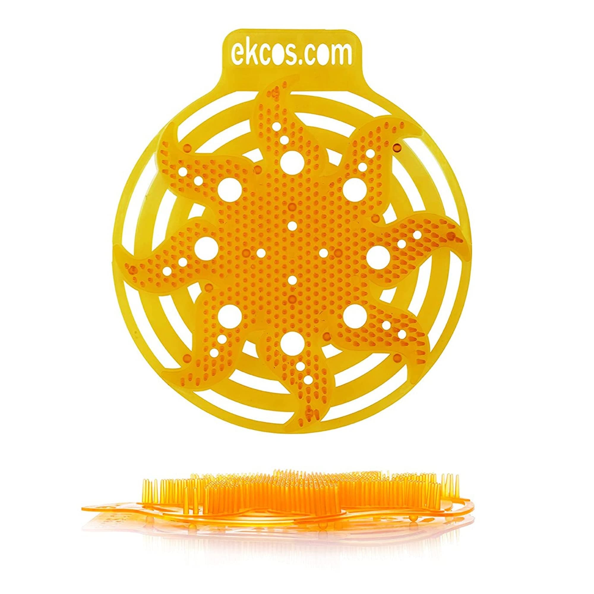 - Ekcos PWR-4O-10 Powerscreen Anti-Splash Urinal Screen, 30 Day Protection for Cleaner Bathroom Floors & Odor Deodorizer, Tropical Scent, Orange (2 Packs of 5) 10-Screens