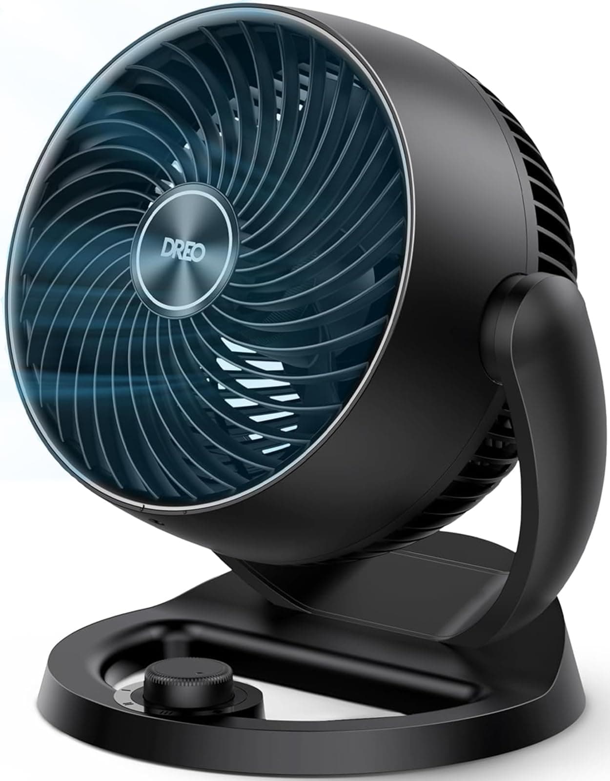 Dreo Fans for Home Bedroom, Table Air Circulator Fan for Whole Room, 9 Inch, 70ft Strong Airflow, 120° adjustable tilt, 28db Low Noise, Quiet, 3 Speeds, 2023 New Desk Fan for Office, Kitchen, Home