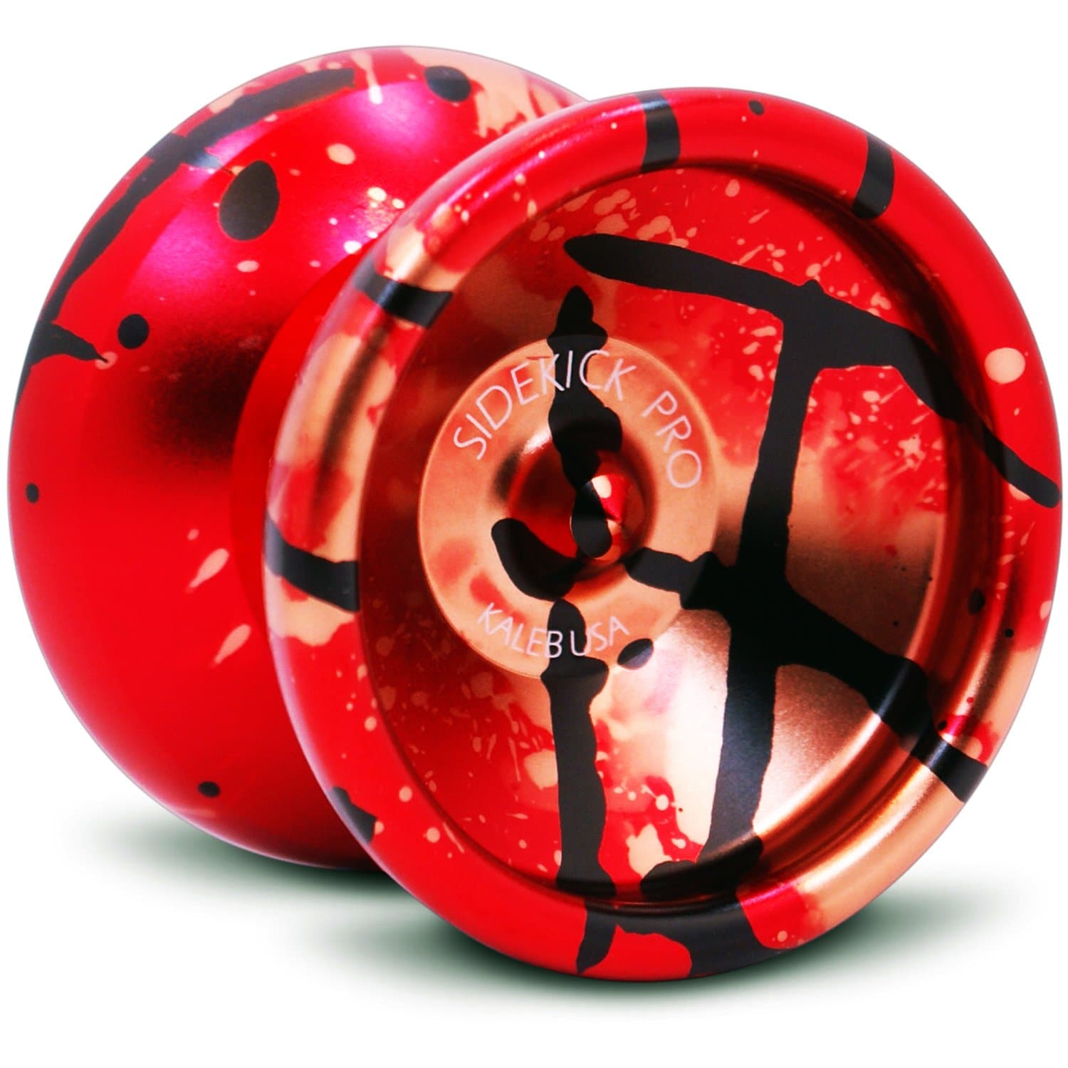 Pro Splashes Professional Aluminum UNresponsive YoYo (Red / Black / Gold)