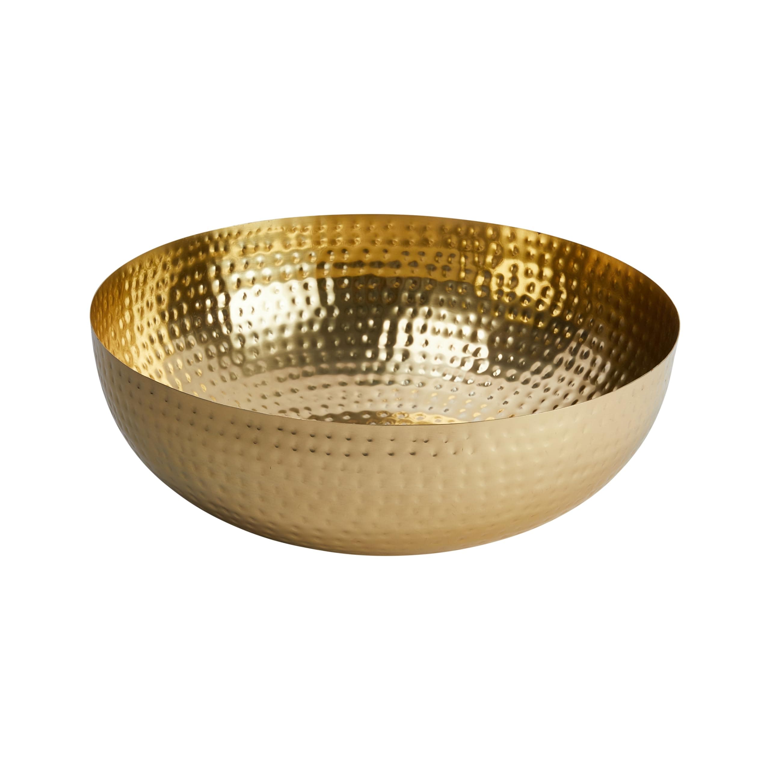 Creative Co-Op Metal Bowl with Brass Finish, Gold