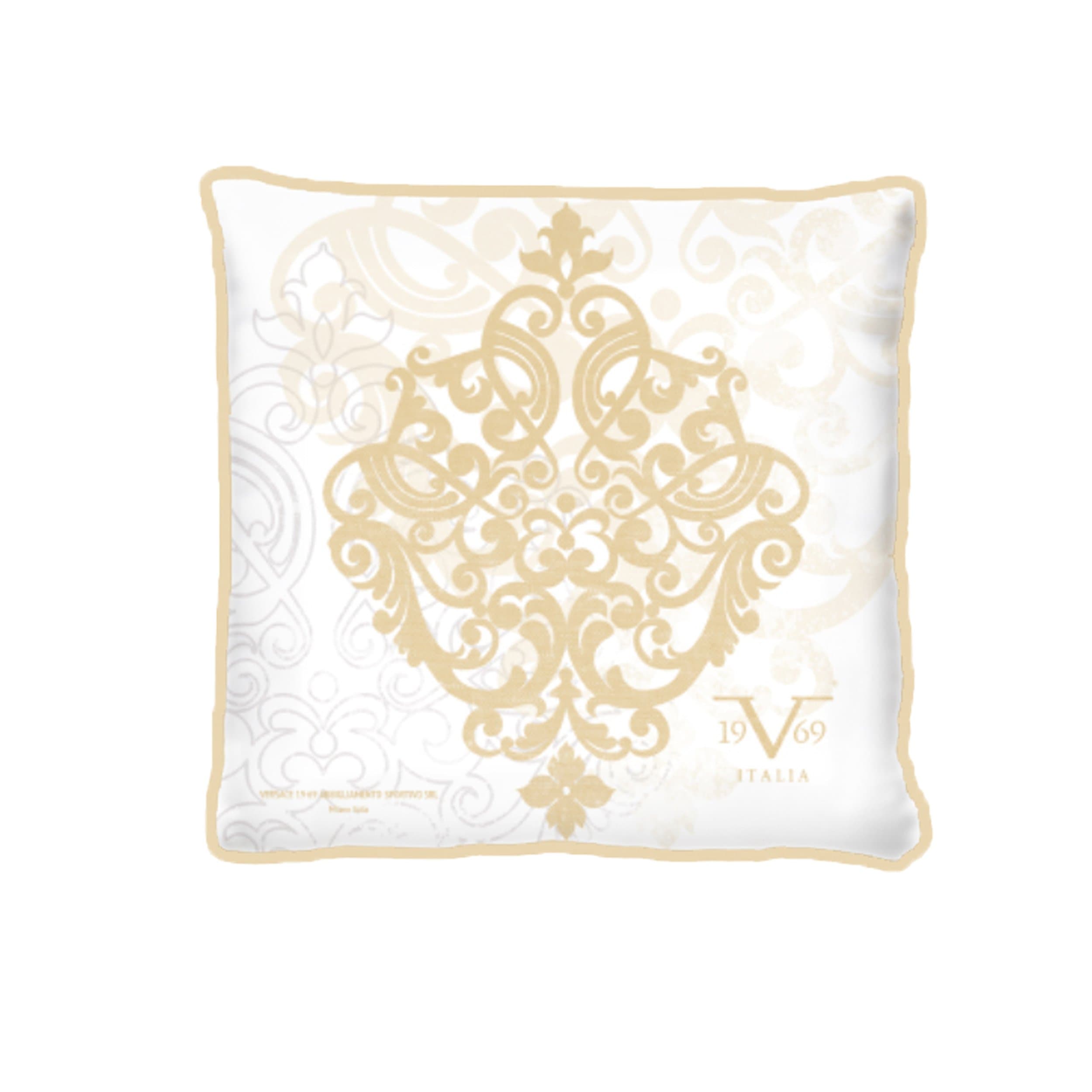Cushion cover Versace 19 V69 with Filling, Cotton, Gold, 42 x 42 x 20 cm, 1 Unit