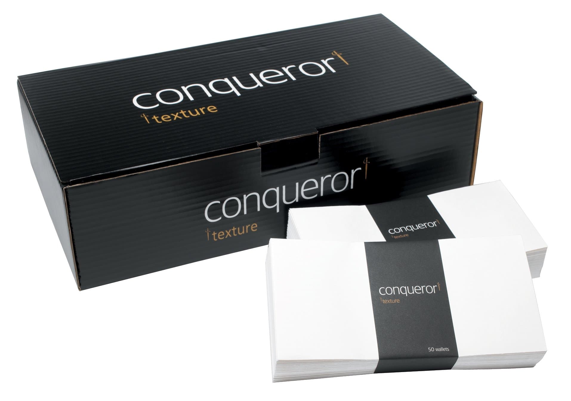 Conqueror Laid Superseal Wallet Envelope 120gsm 110x220mm - Brilliant White
