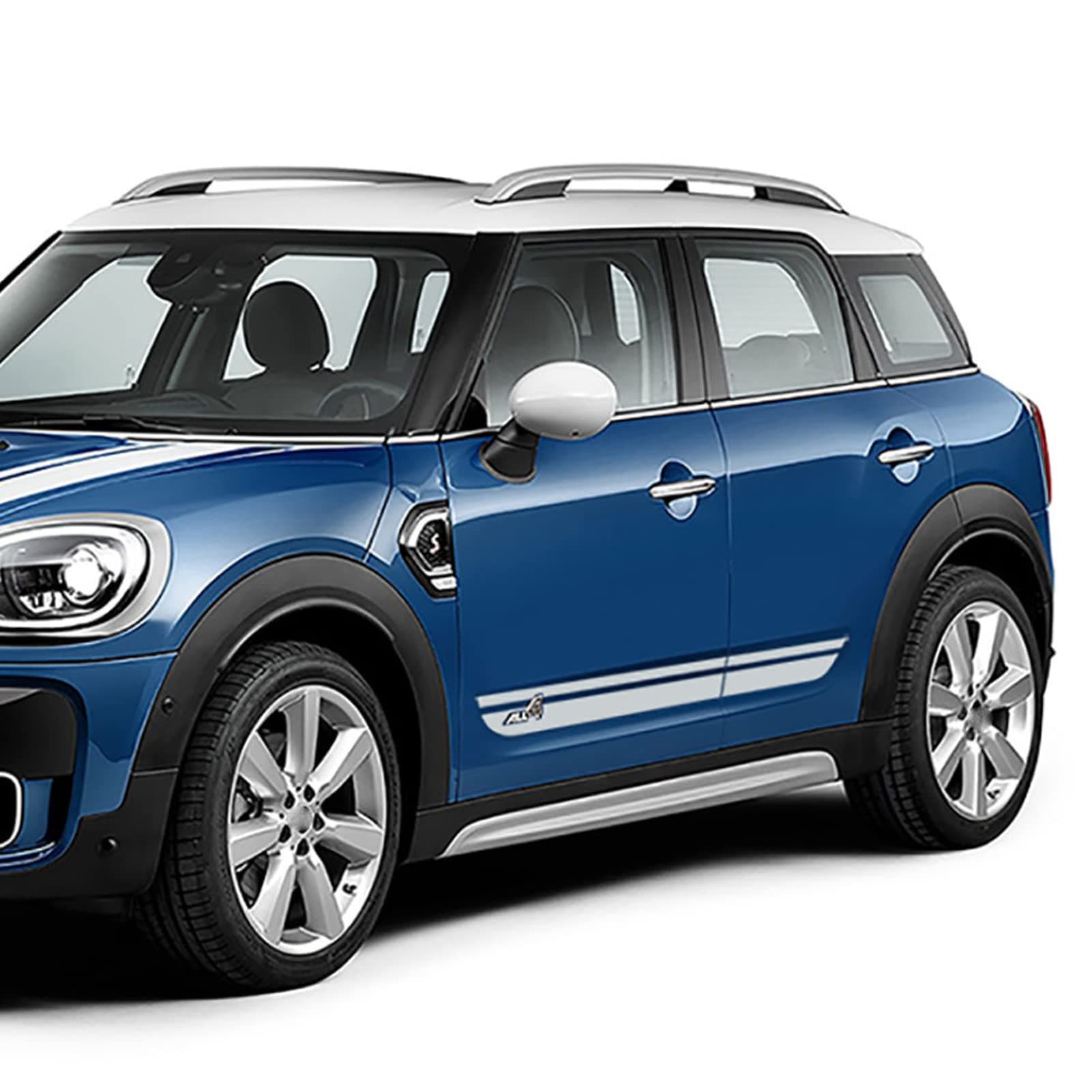 LMLZNP2pcs Car Styling Side Skirt Stripes Decals Sticker Graphics,for Mini Cooper SE Countryman F60 All4 2017 2018 2020