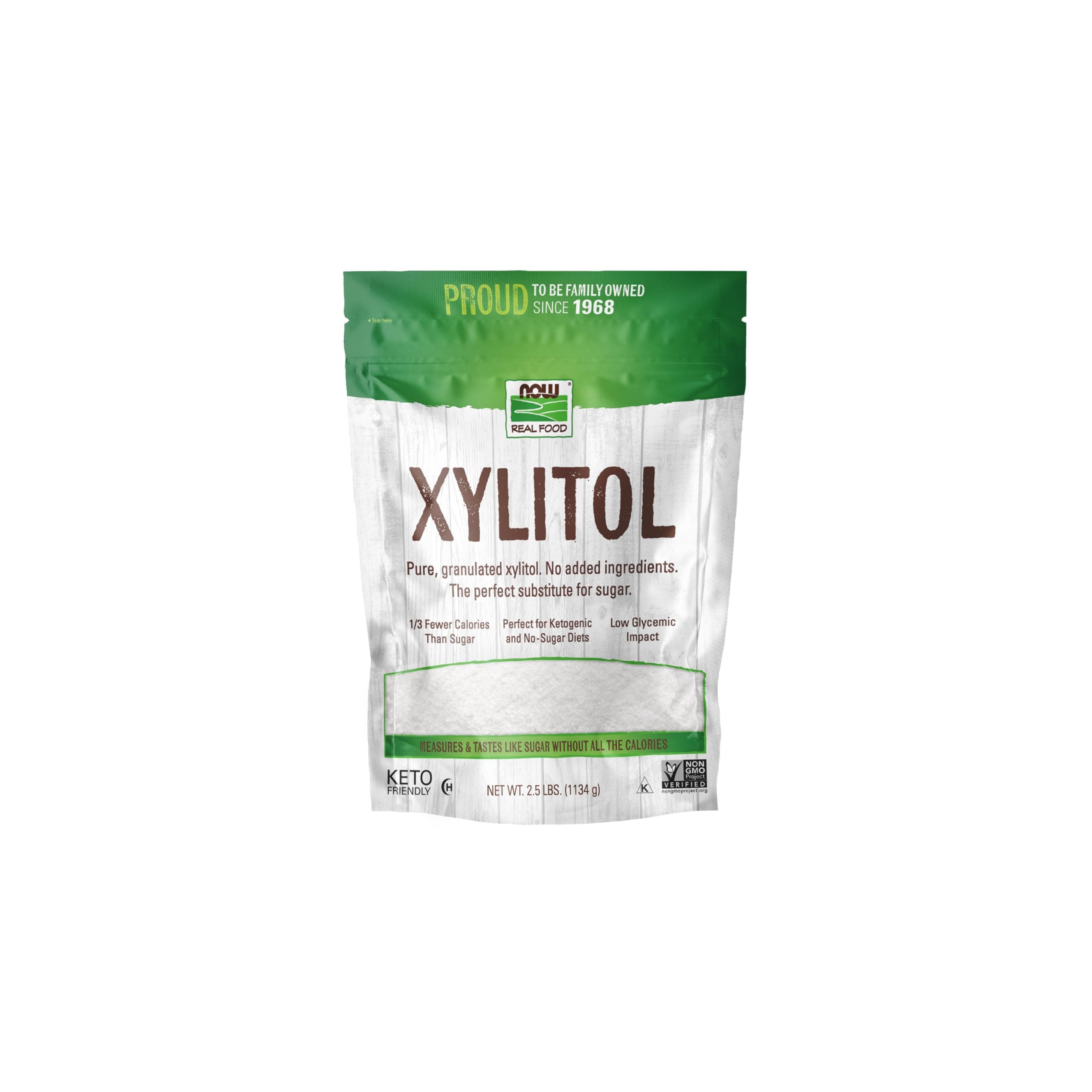 Xylitol, Pure with No Added Ingredients, Keto-Friendly, Low Glycemic Impact, Low Calorie, 2.5-Pound (Packaging May Vary)