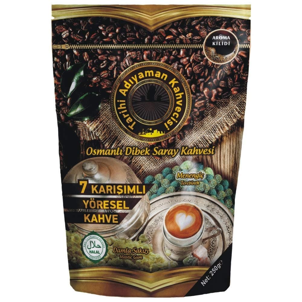 Handmade Grounded Turkish Dibek Coffee Mustic Gum