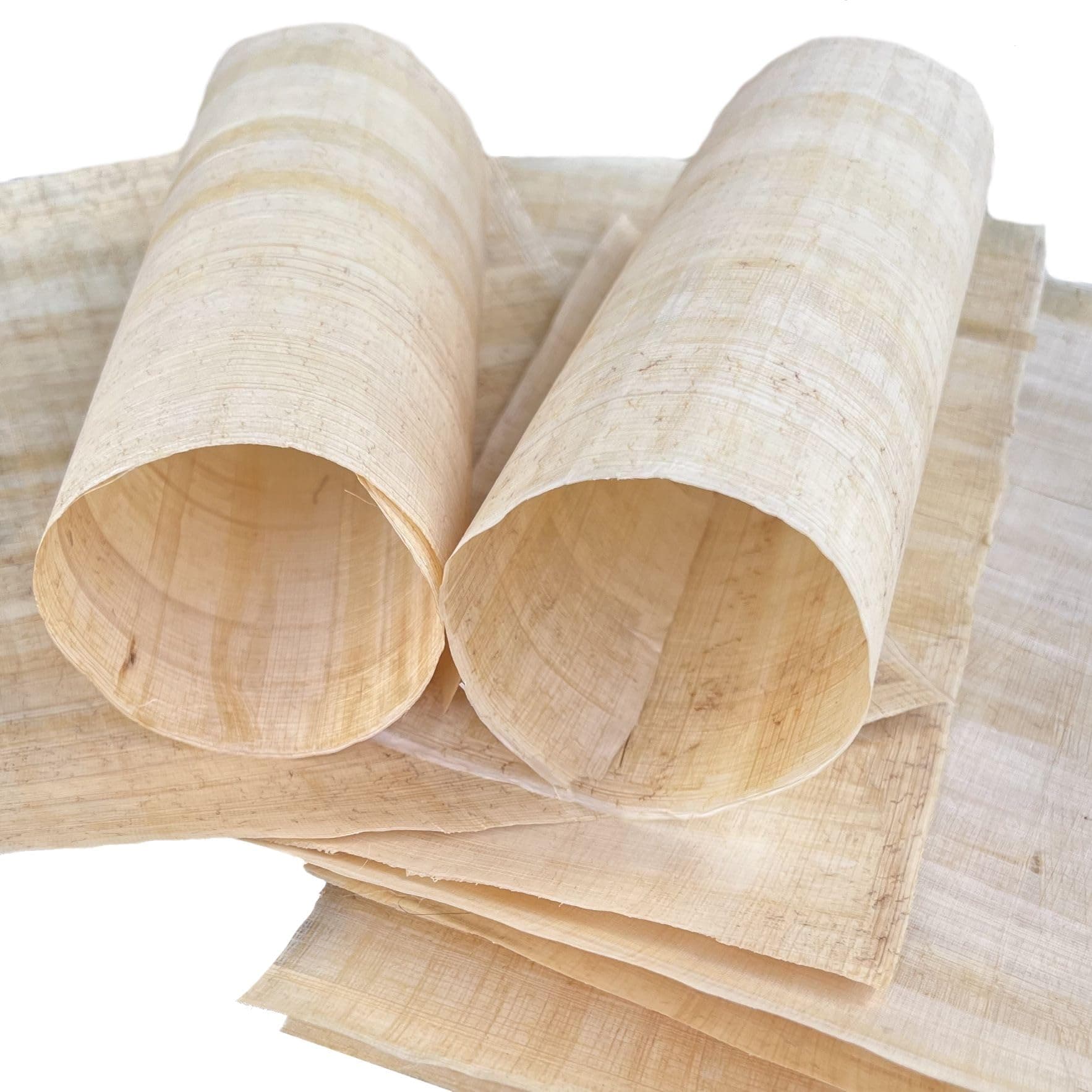 Egyptian Blank Papyrus Handmade Paper Sheets - 8.5x13 Inches (22x33 cm) Set of 10 for Scrapbooking, Art Projects, Schools, Teaching Ancient Egypt Hieroglyphics History Papyri Old Paper