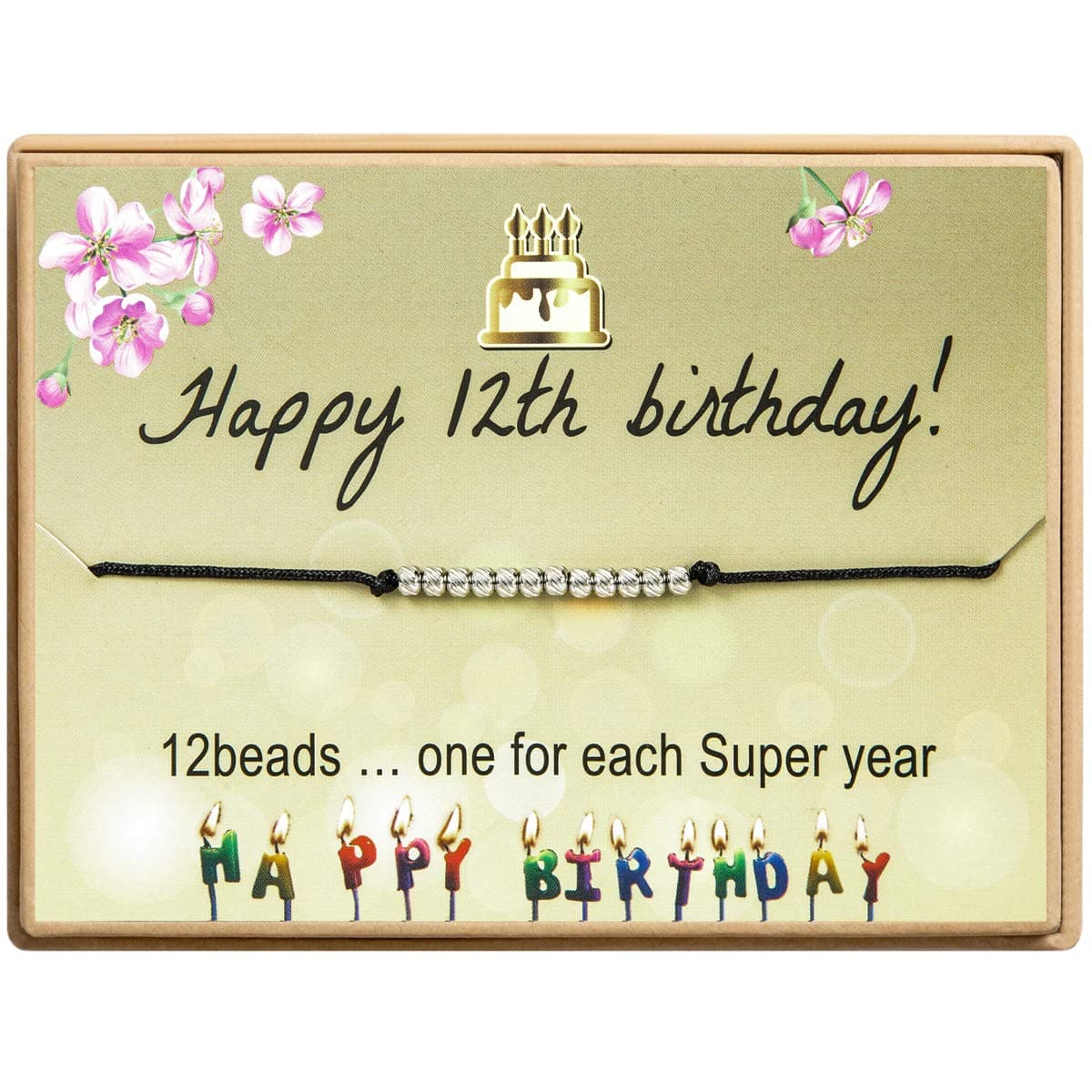 Sweet 16 Bracelet Gifts, Birthday Stainless Steel Bead Jewelry Birthday Gift for Women