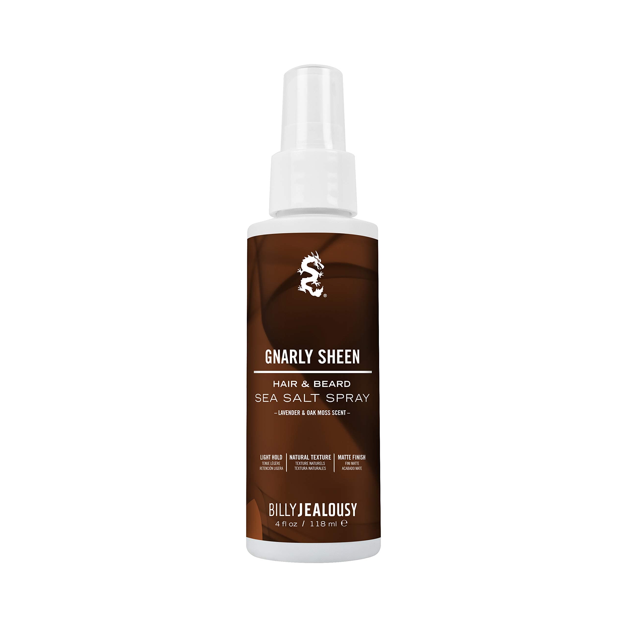 Billy Jealousy Gnarly Sheen Sea Salt Spray, Texturizing and Volumizing Hair Spray With Natural Conditioner, 4 fl. oz.
