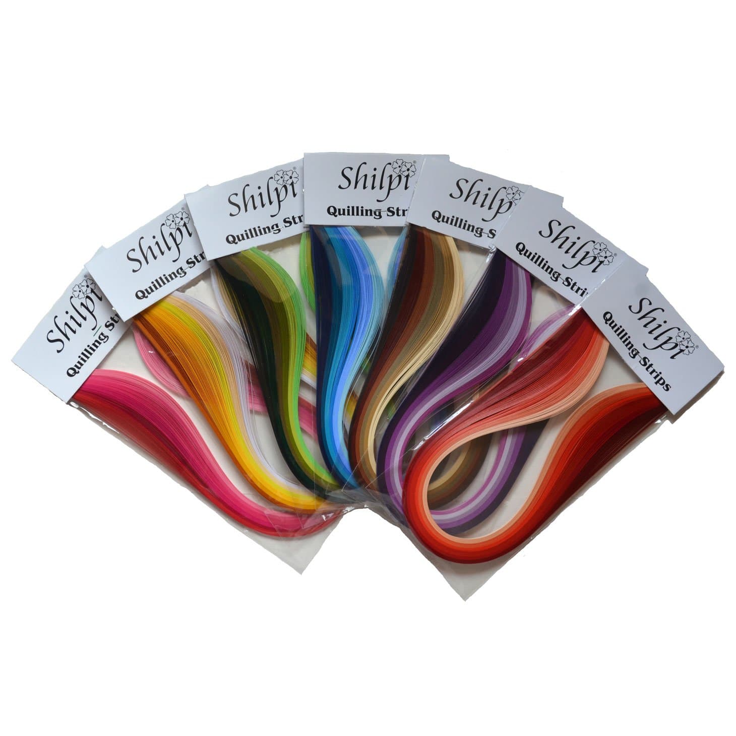 ShilpiQuilling Strips Family Packs 10mm (700 Strips)