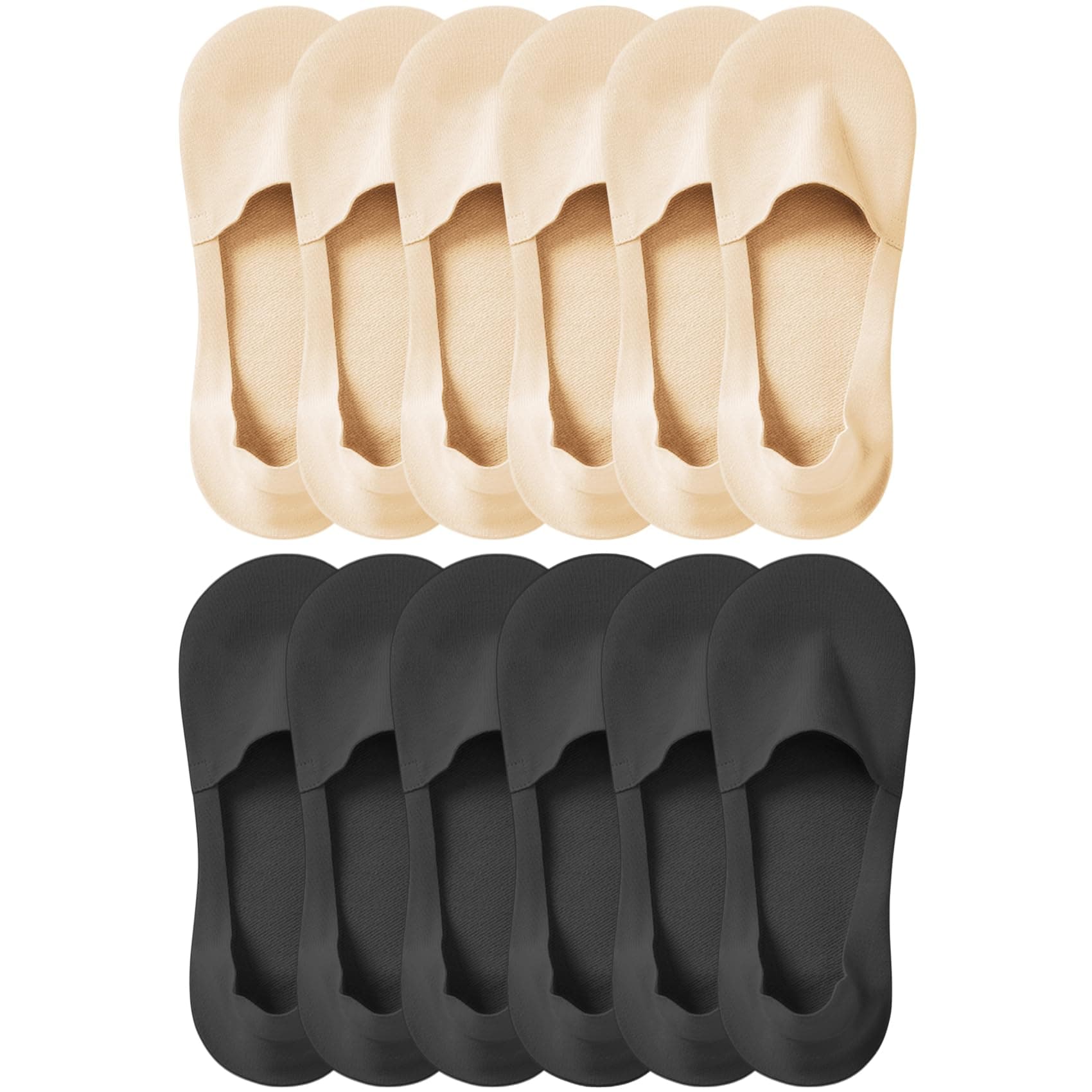 Lomitract Thin No Show Socks (Women 5-12), Made of Ice Silk Surface on the Surface & Cotton on the Bottom