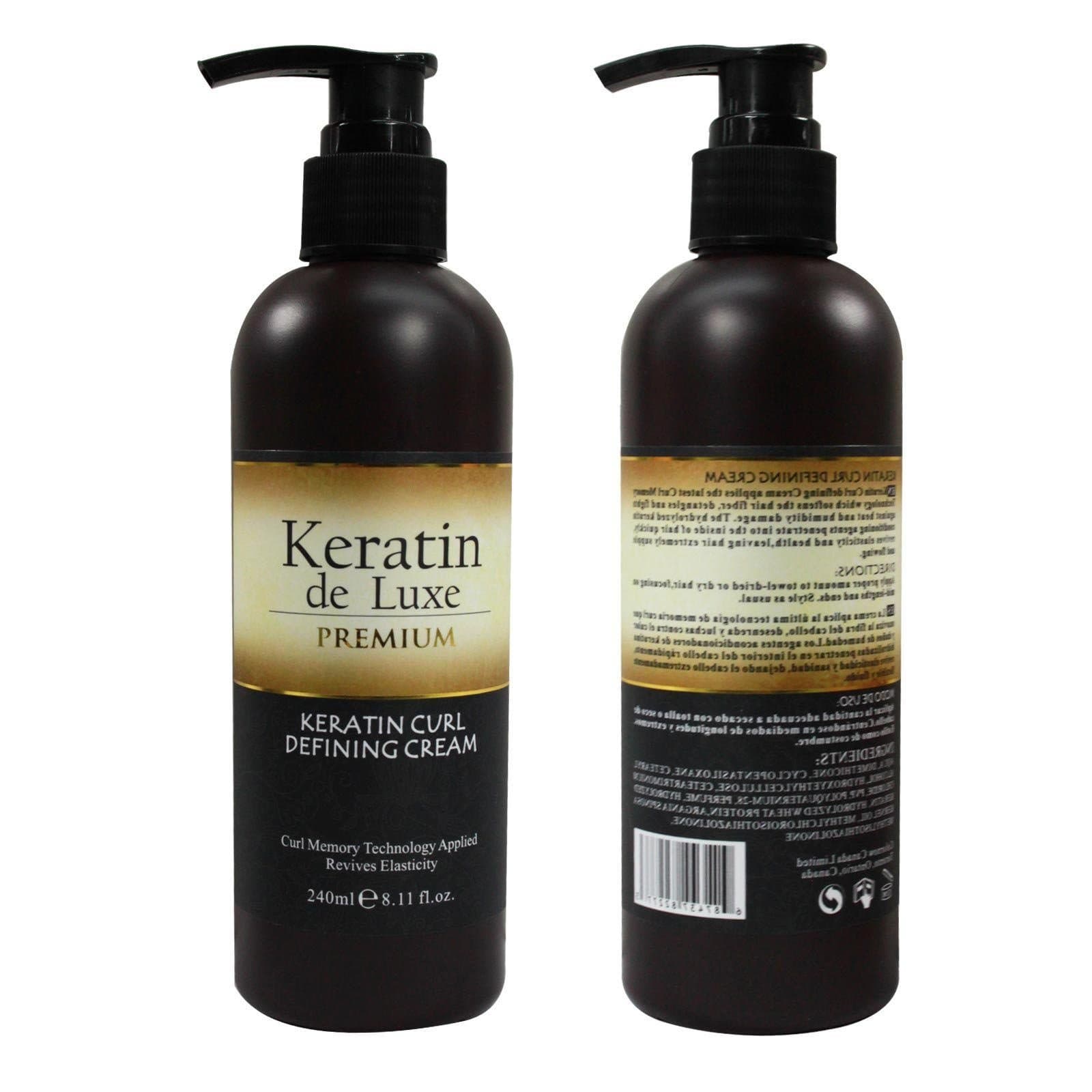 Keratin de luxe Premium Curl Defining Cream 240ml